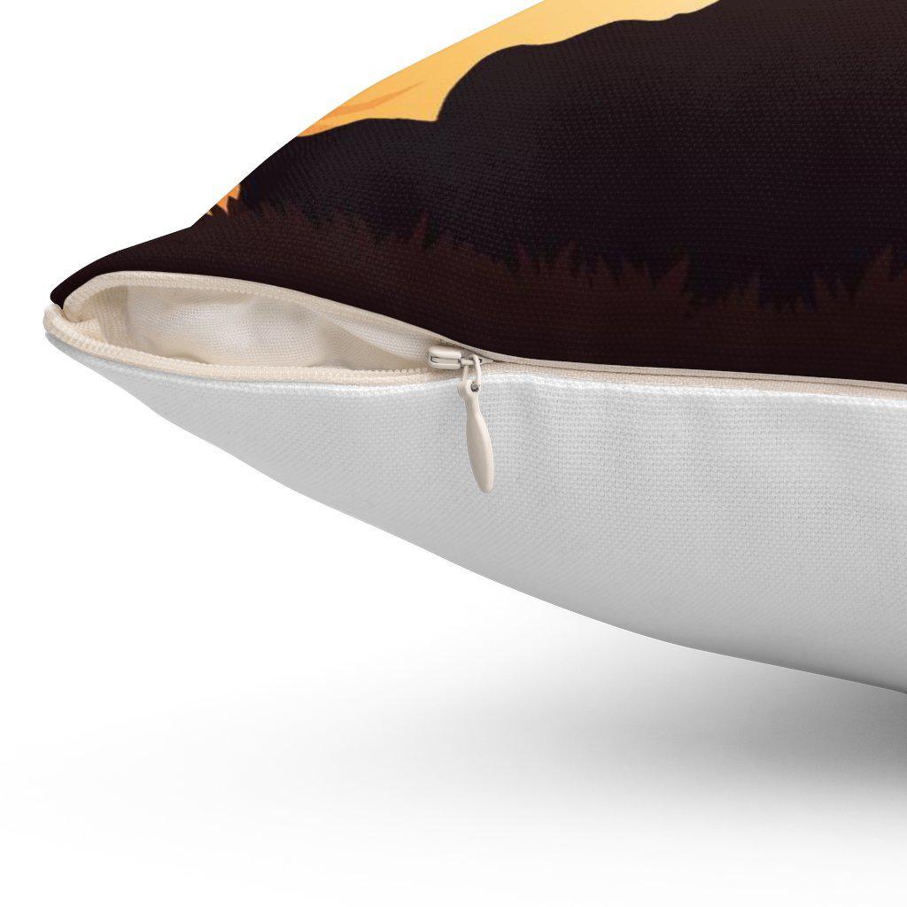 Side of dinosaur throw pillow