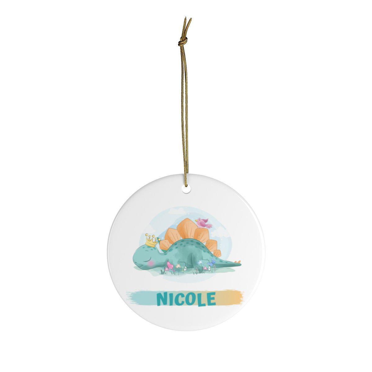 Blue Dinosaur Ornament