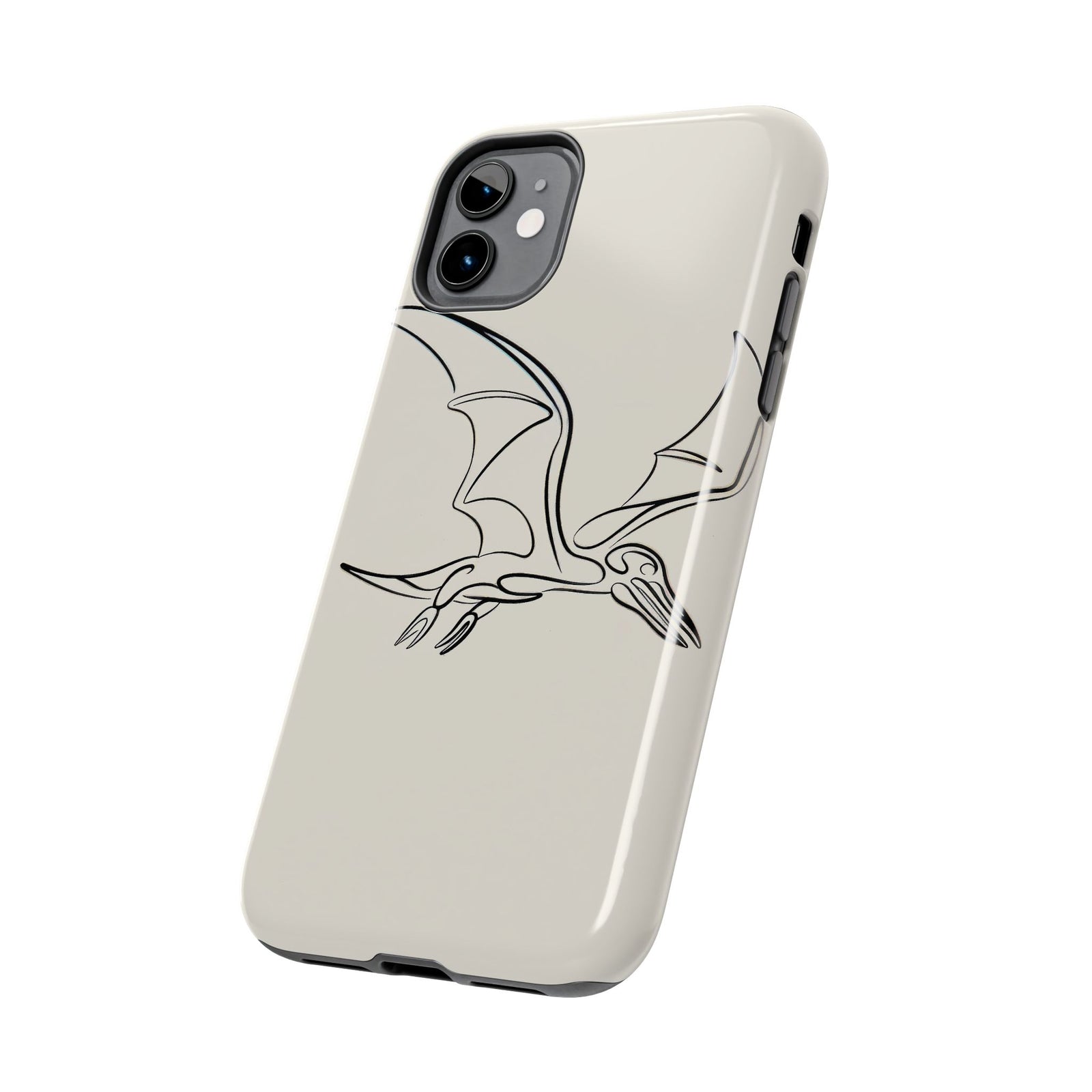 Pterodactyl Glide Art - Dinosaur Phone Case
