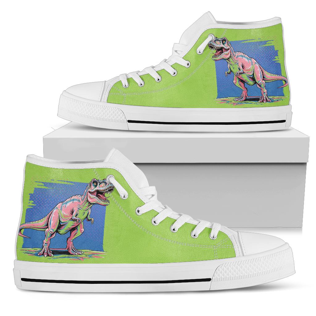 Dinosaur Print Converse Dinosaur High Tops Dinosaur Hi Tops