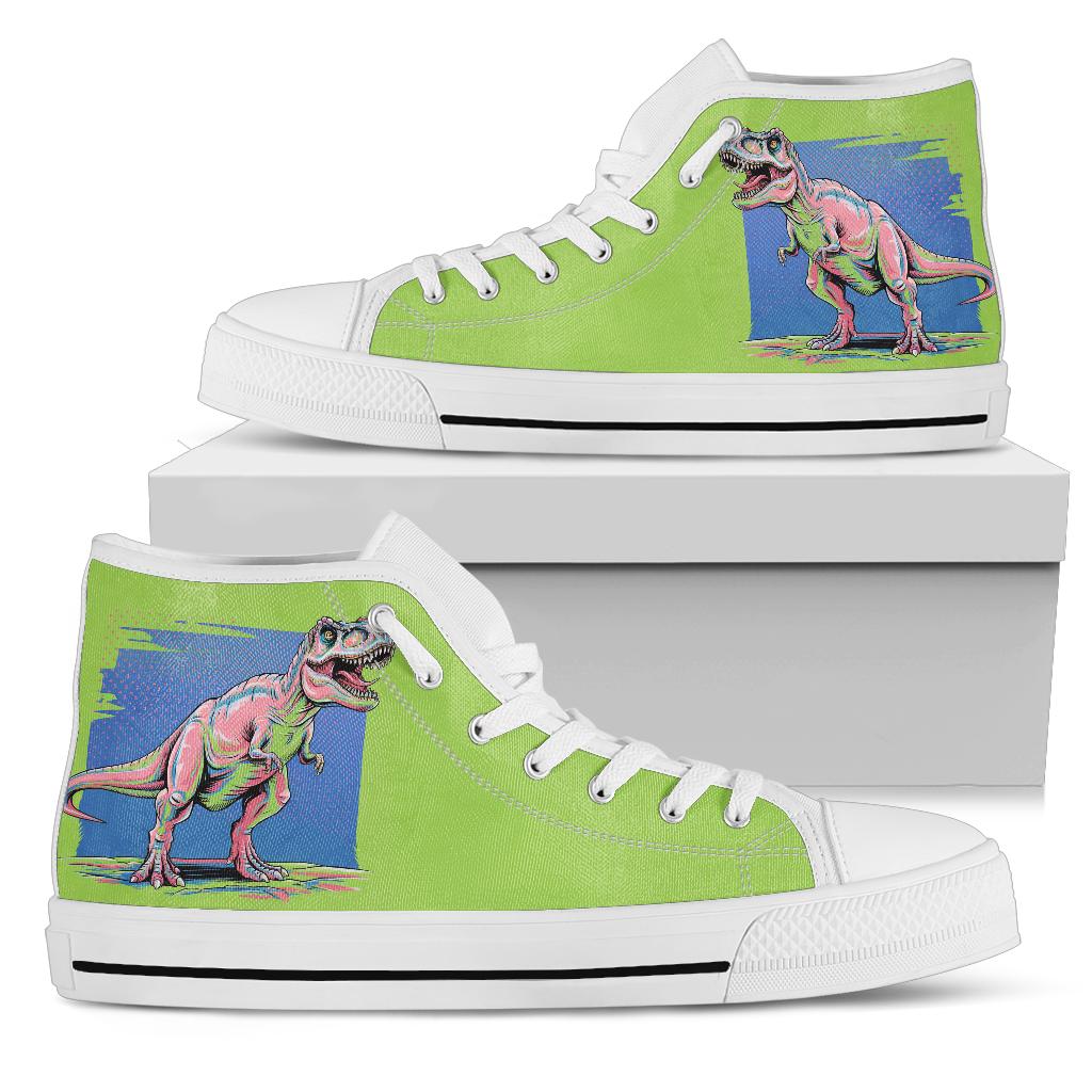 Neon Rex - Dinosaur High Tops