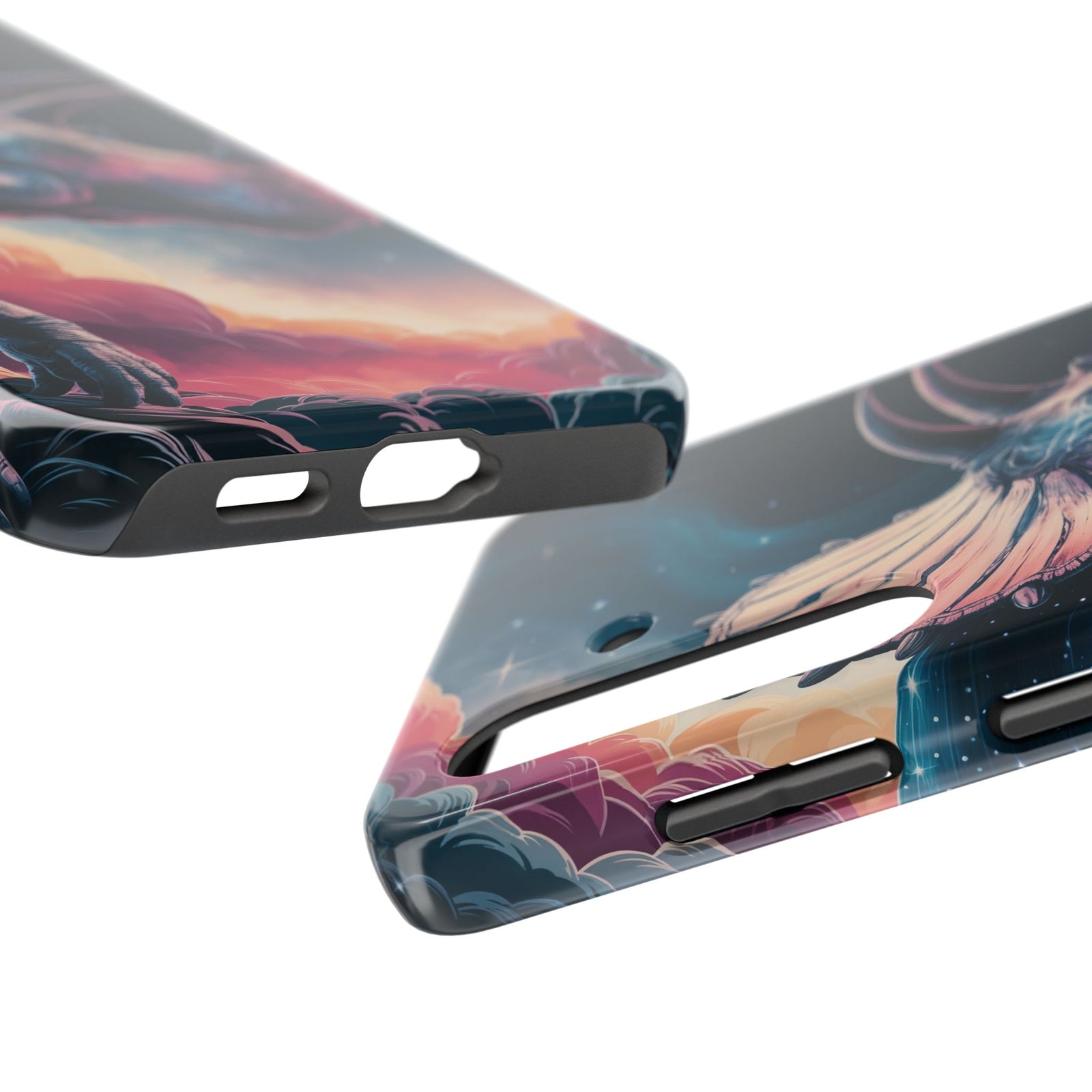 Triceratops Cosmic Adventure - Dinosaur Phone Case