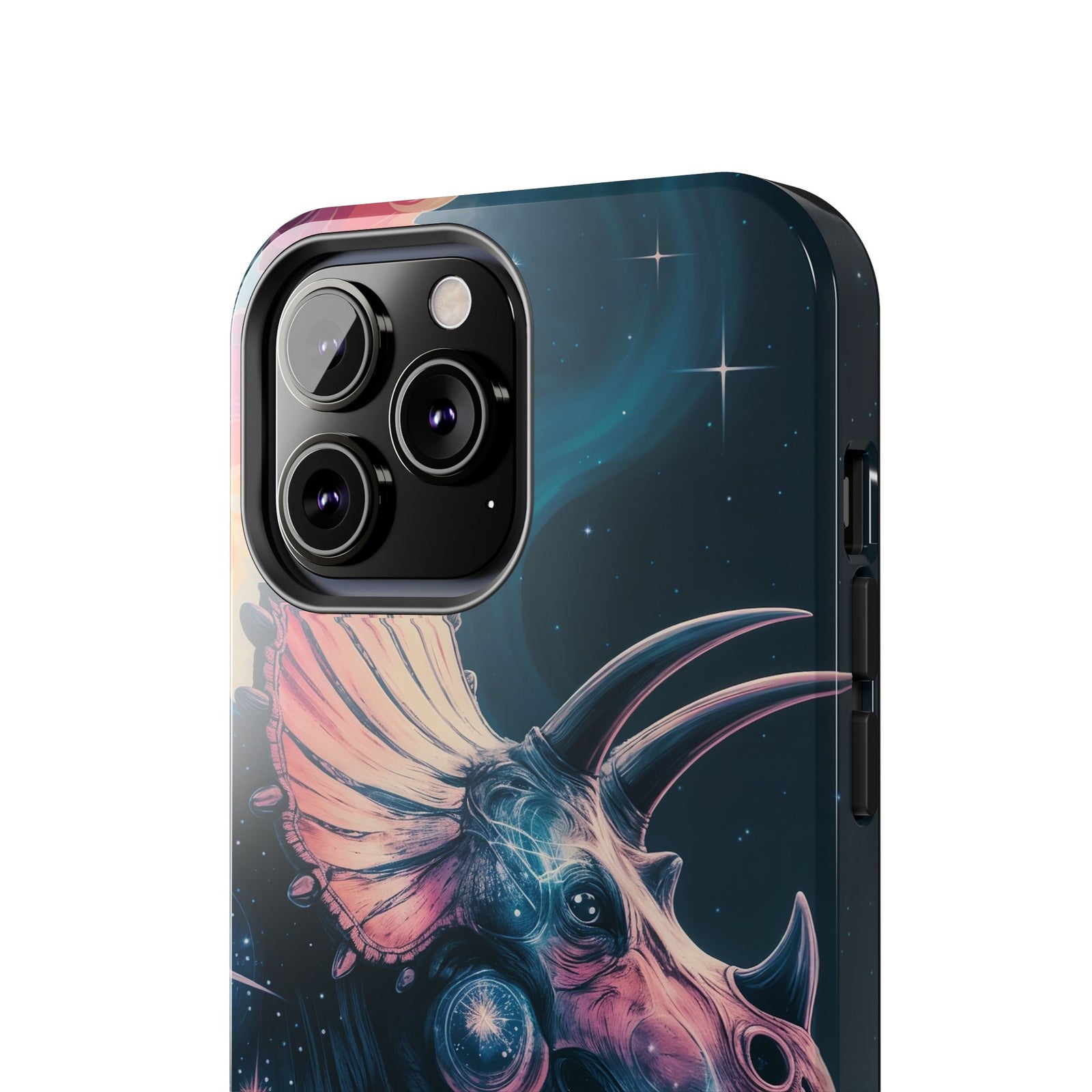 Triceratops Cosmic Adventure - Dinosaur Phone Case