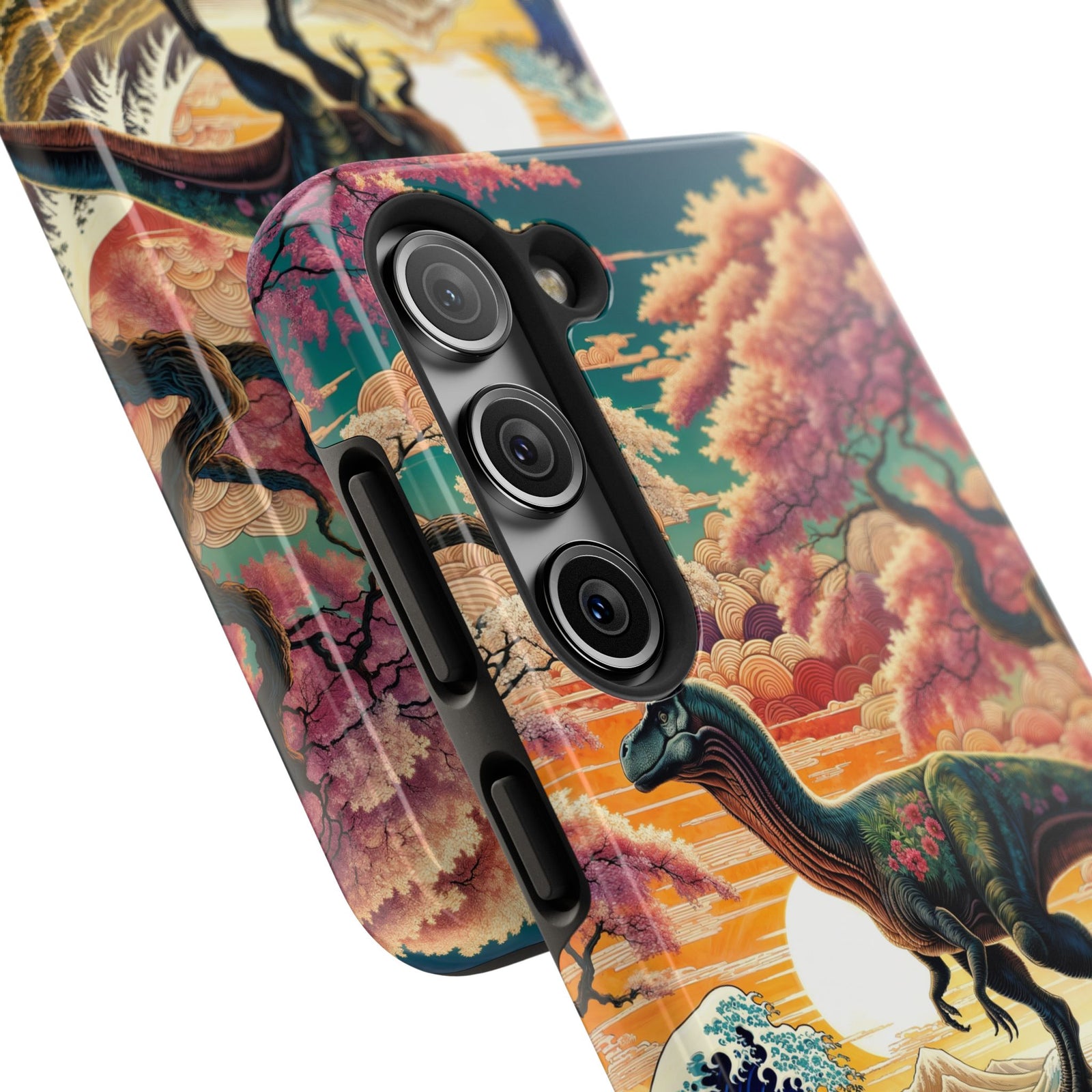 Dino Zen Waves - Dinosaur Phone Case