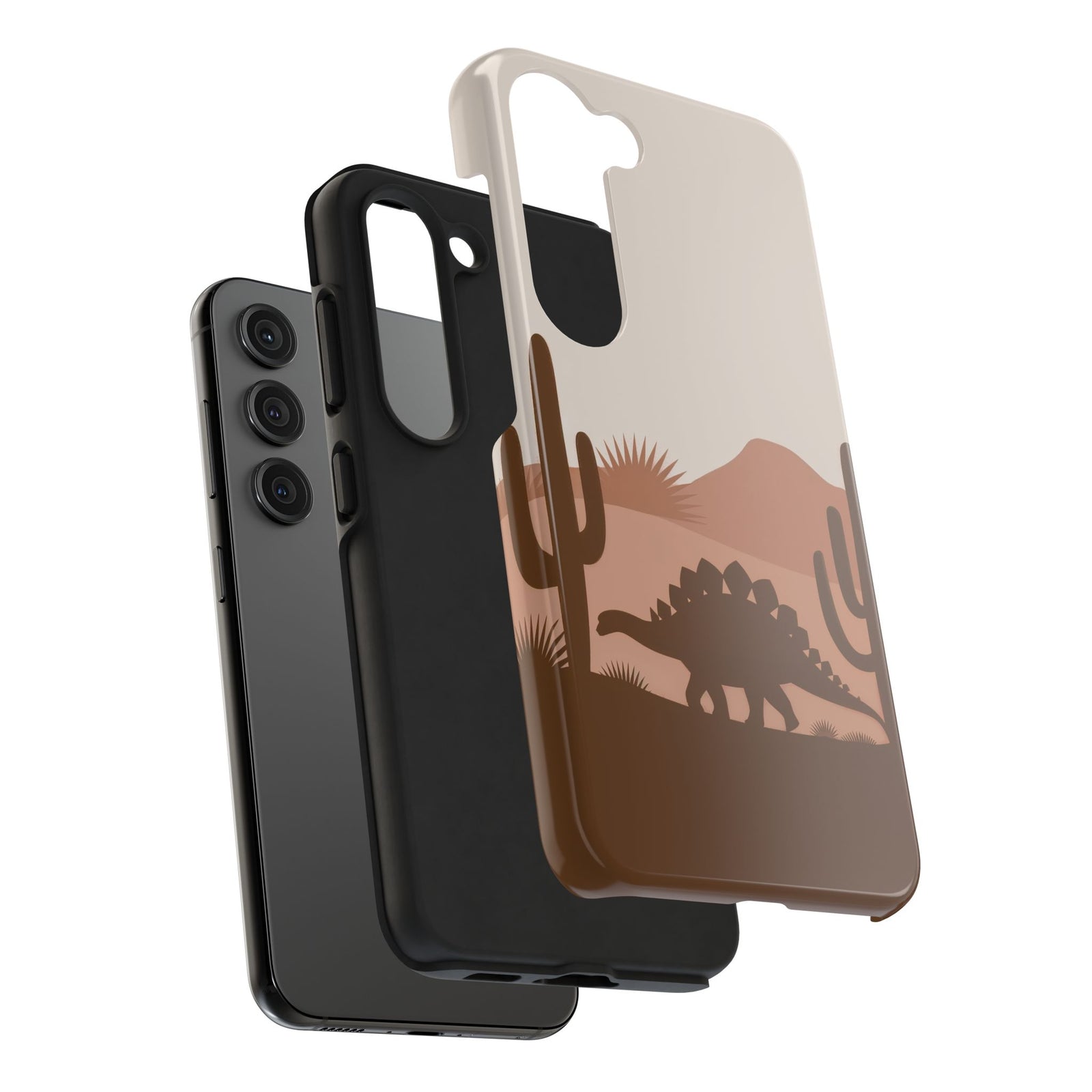 Desert Dino Silhouette - Dinosaur Phone Case