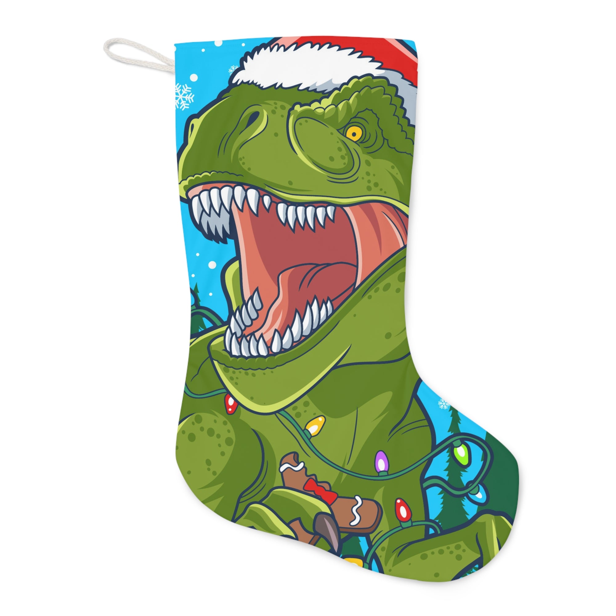 T-Rex Gingerbread - Dinosaur Christmas Stocking