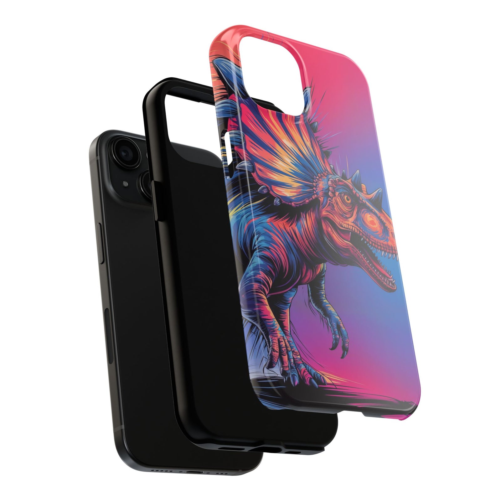 Styracosaurus Neon Roar - Dinosaur Phone Case