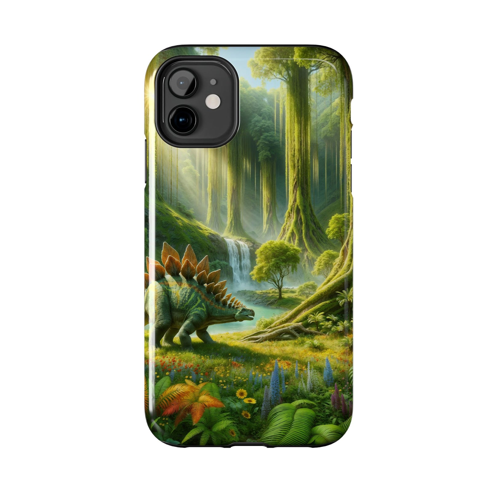 Stegosaurus Paradise Adventure - Dinosaur Phone Case