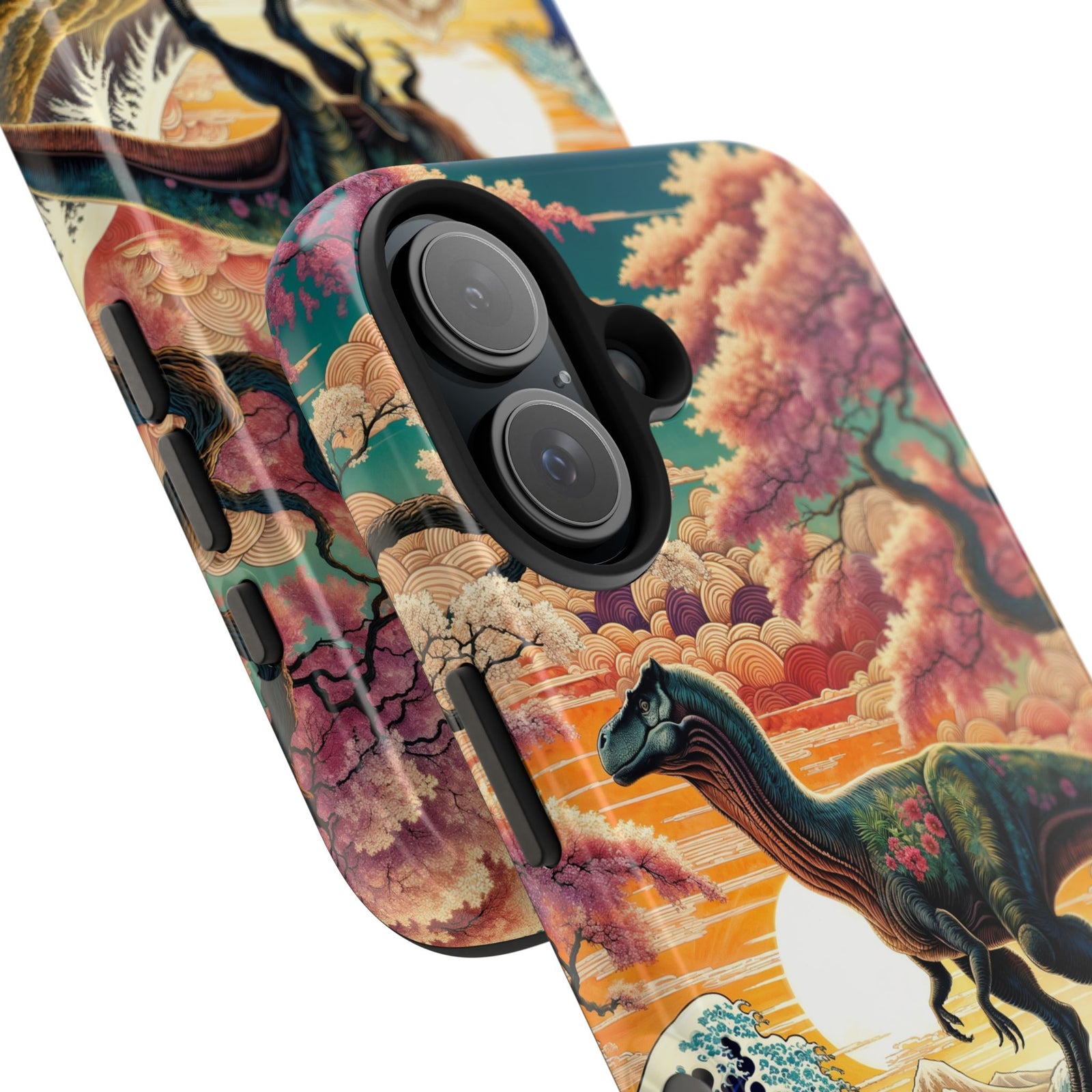 Dino Zen Waves - Dinosaur Phone Case