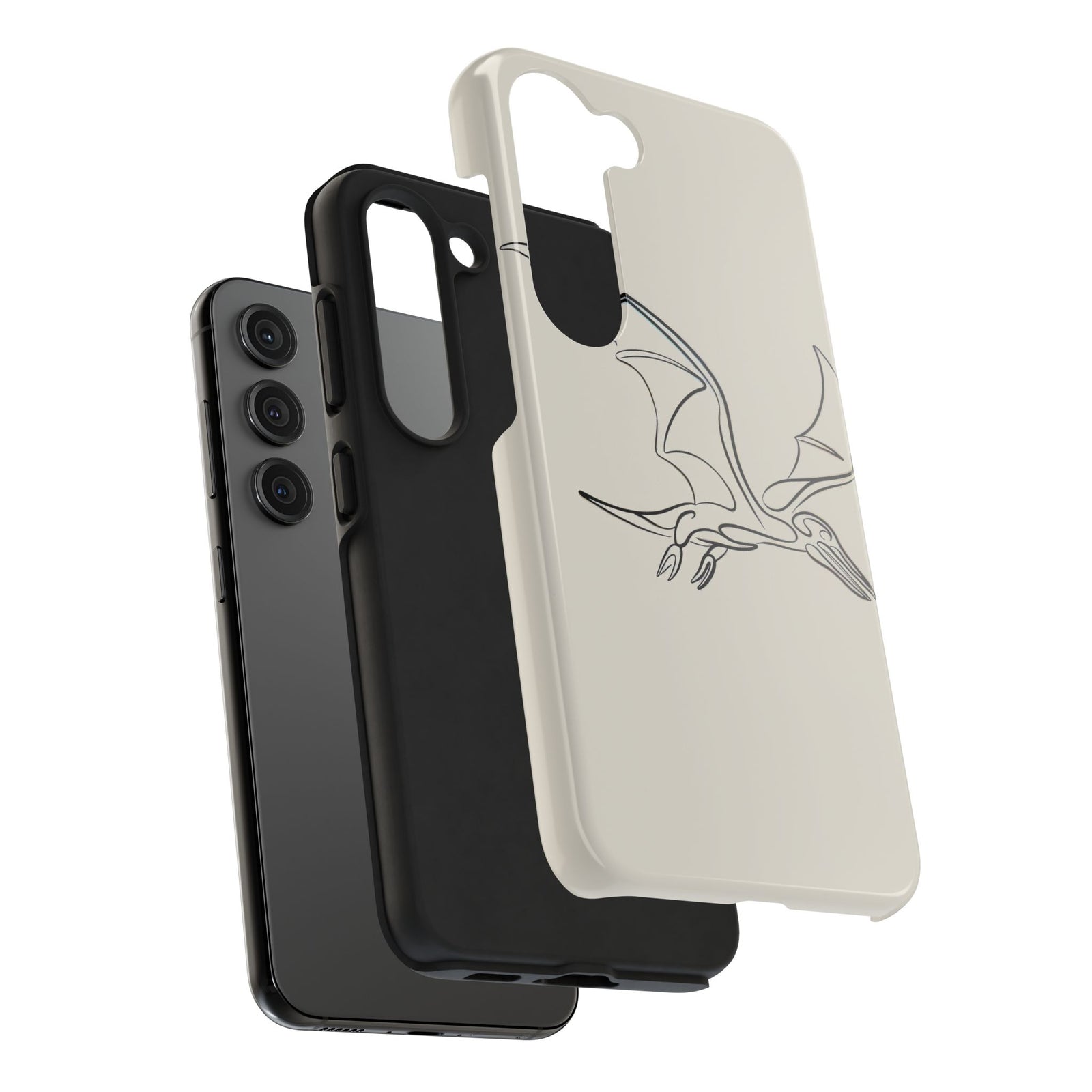 Pterodactyl Glide Art - Dinosaur Phone Case