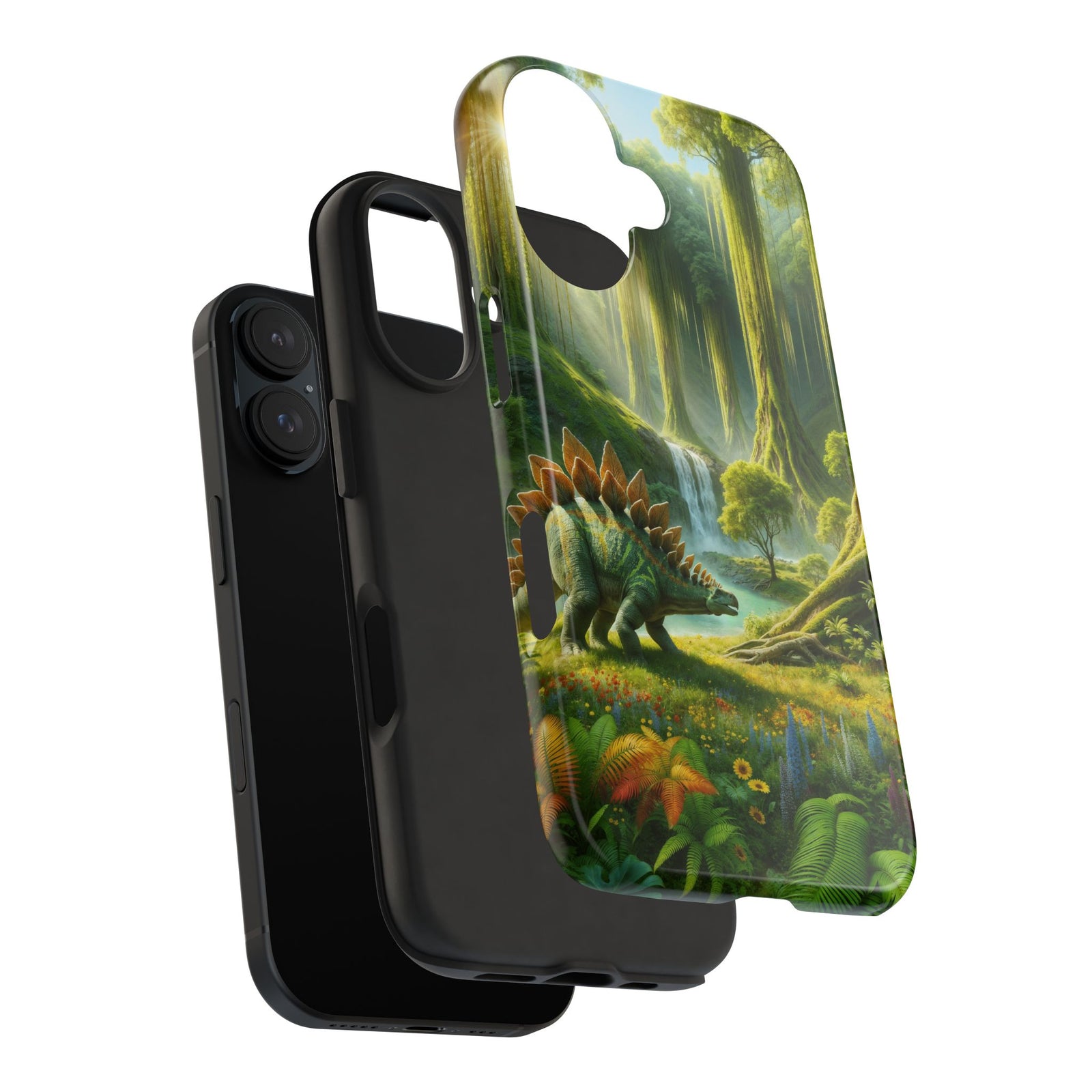 Stegosaurus Paradise Adventure - Dinosaur Phone Case