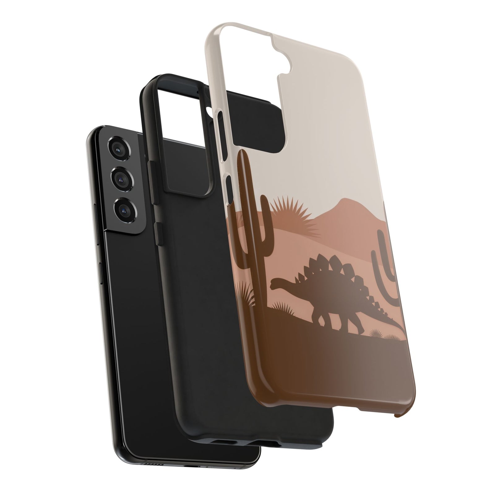 Desert Dino Silhouette - Dinosaur Phone Case