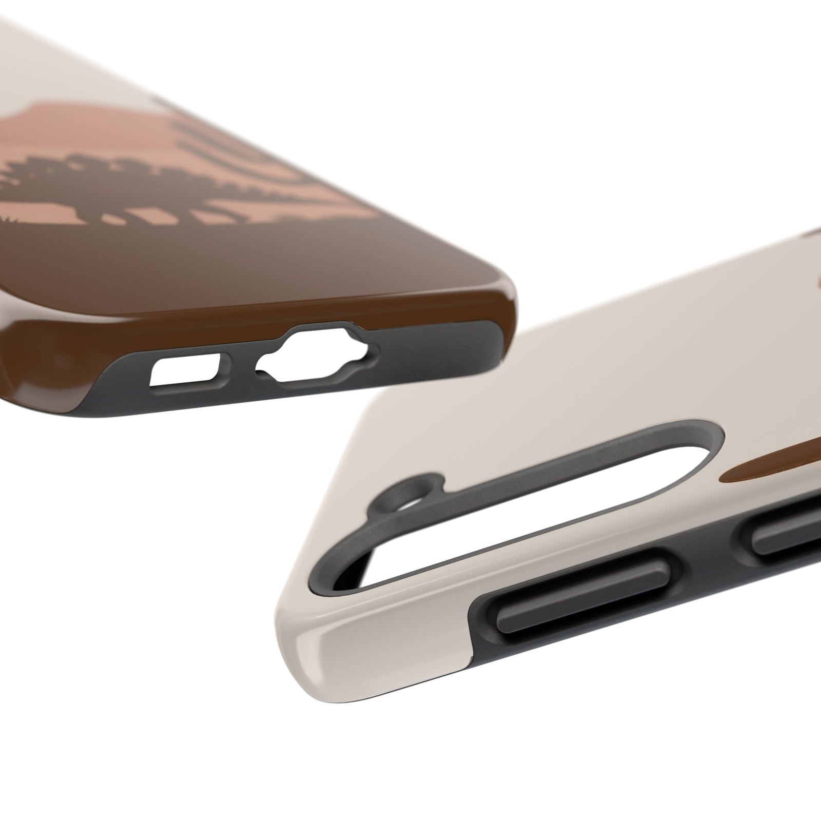 Desert Dino Silhouette - Dinosaur Phone Case