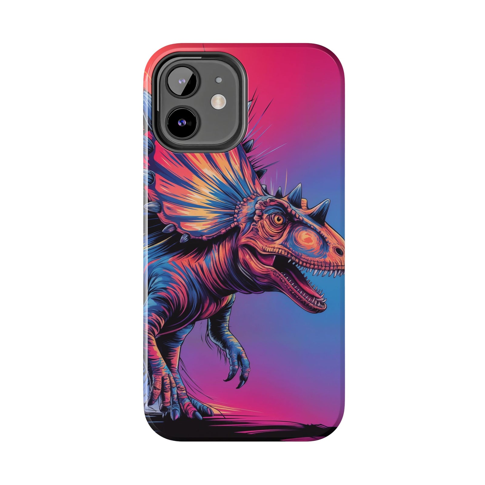 Styracosaurus Neon Roar - Dinosaur Phone Case