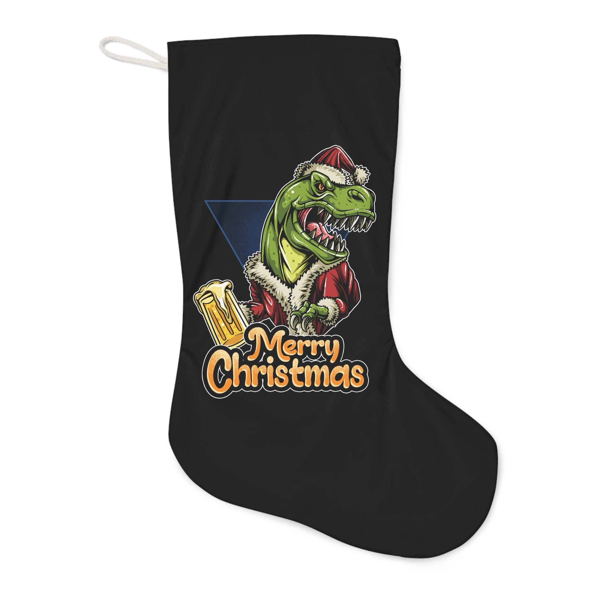 Drinking Rex - Dinosaur Christmas Stocking