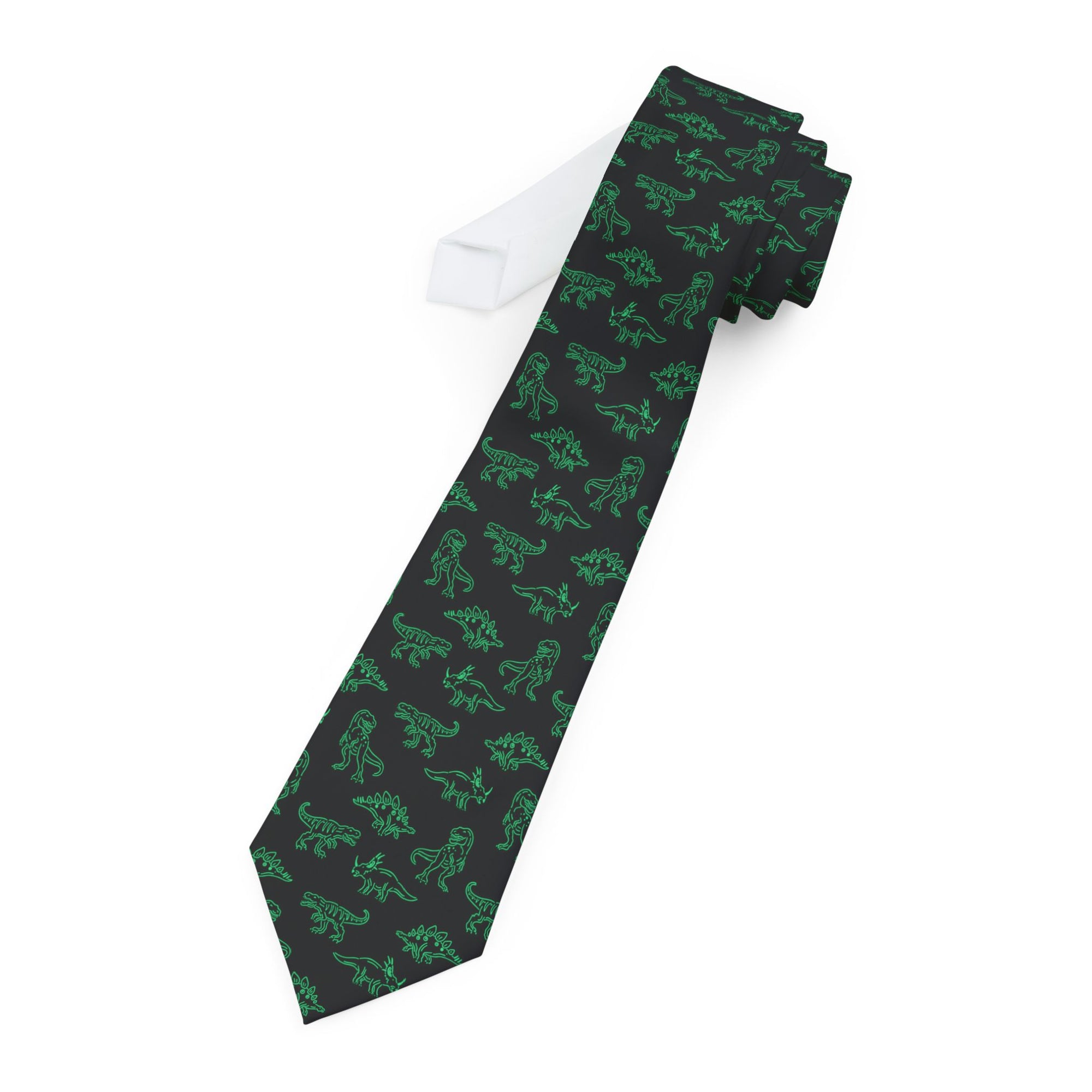 Neon Dinos - Dinosaur Tie