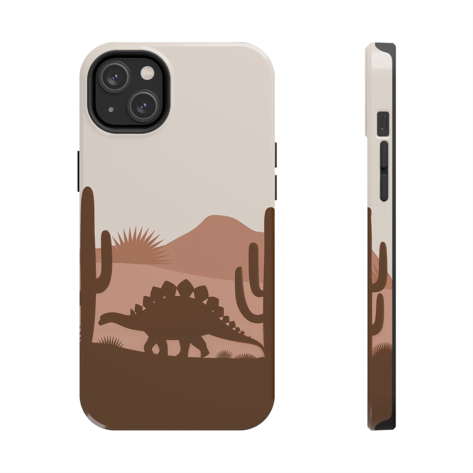 Desert Dino Silhouette - Dinosaur Phone Case