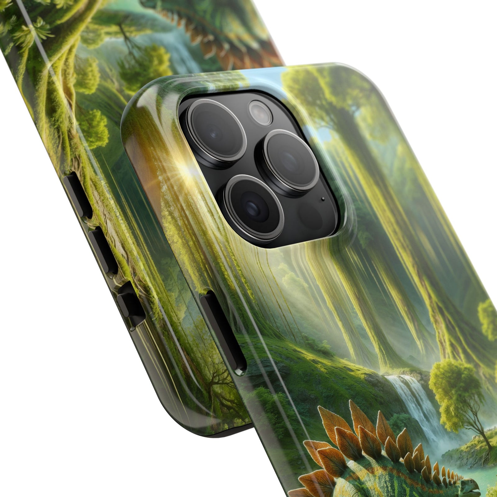 Stegosaurus Paradise Adventure - Dinosaur Phone Case