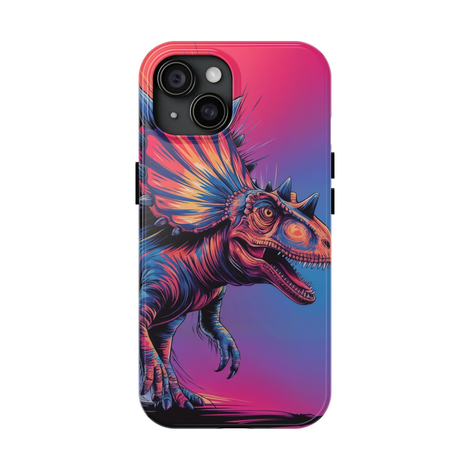 Styracosaurus Neon Roar - Dinosaur Phone Case