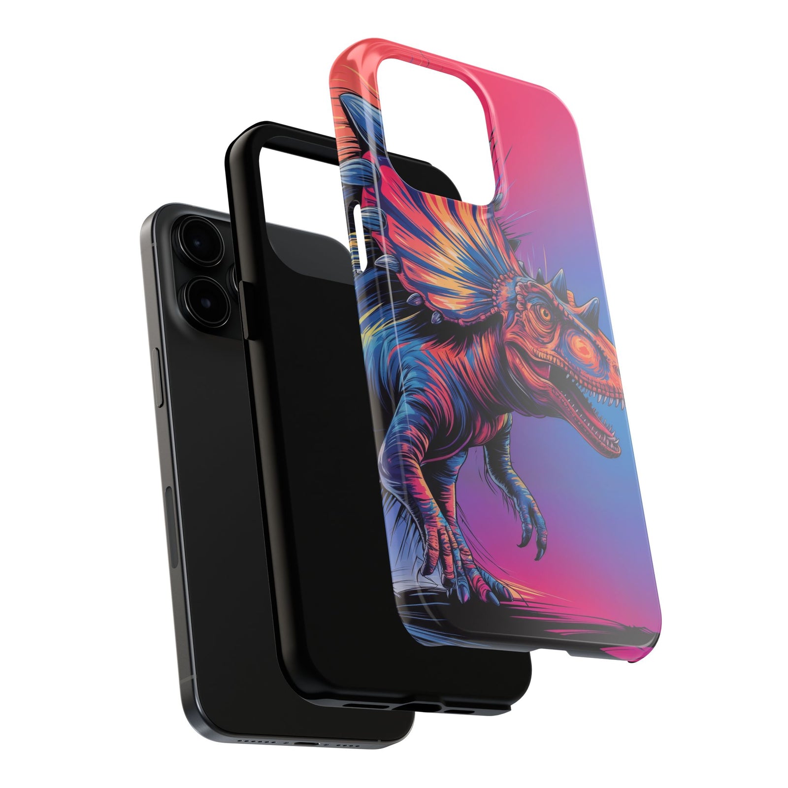 Styracosaurus Neon Roar - Dinosaur Phone Case