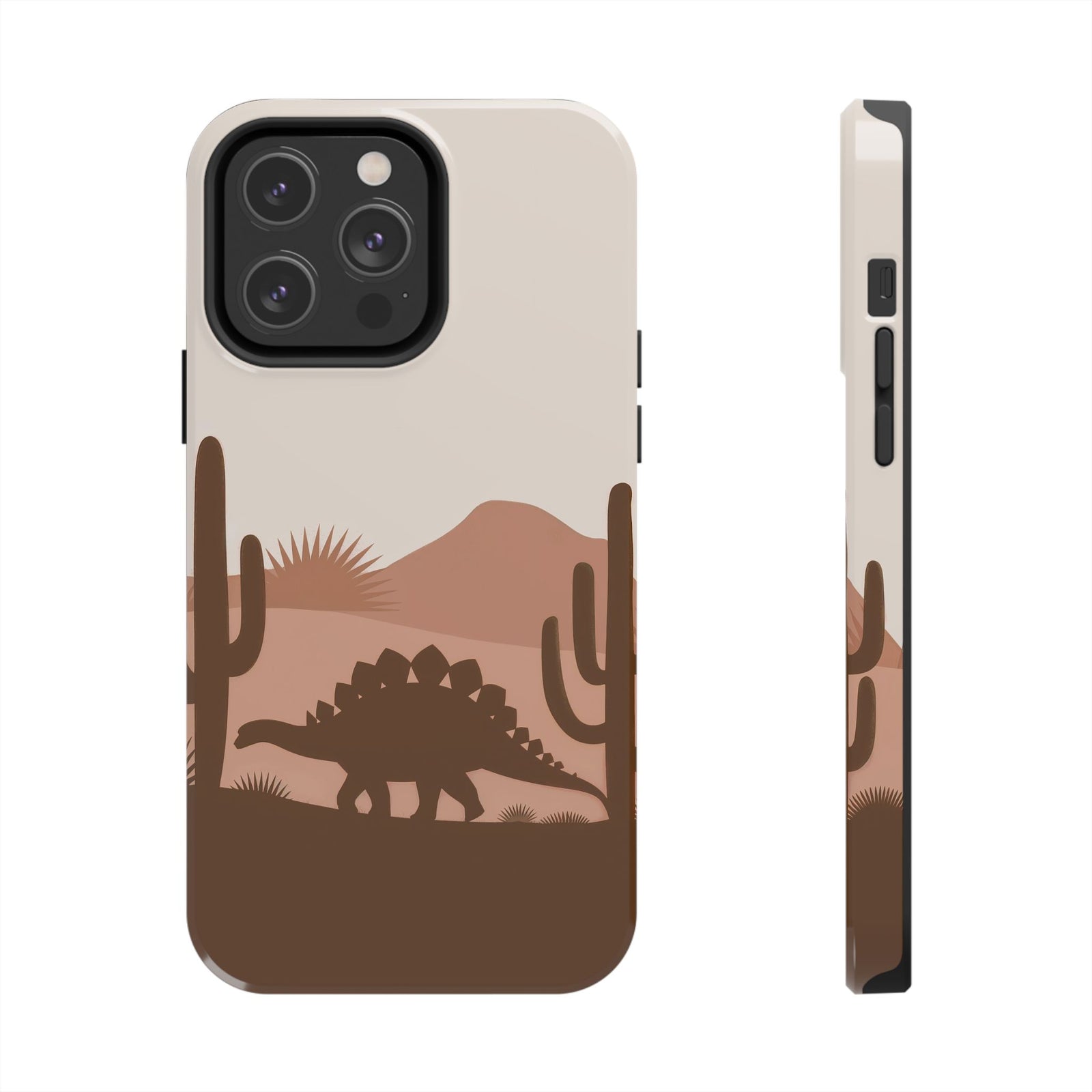 Desert Dino Silhouette - Dinosaur Phone Case