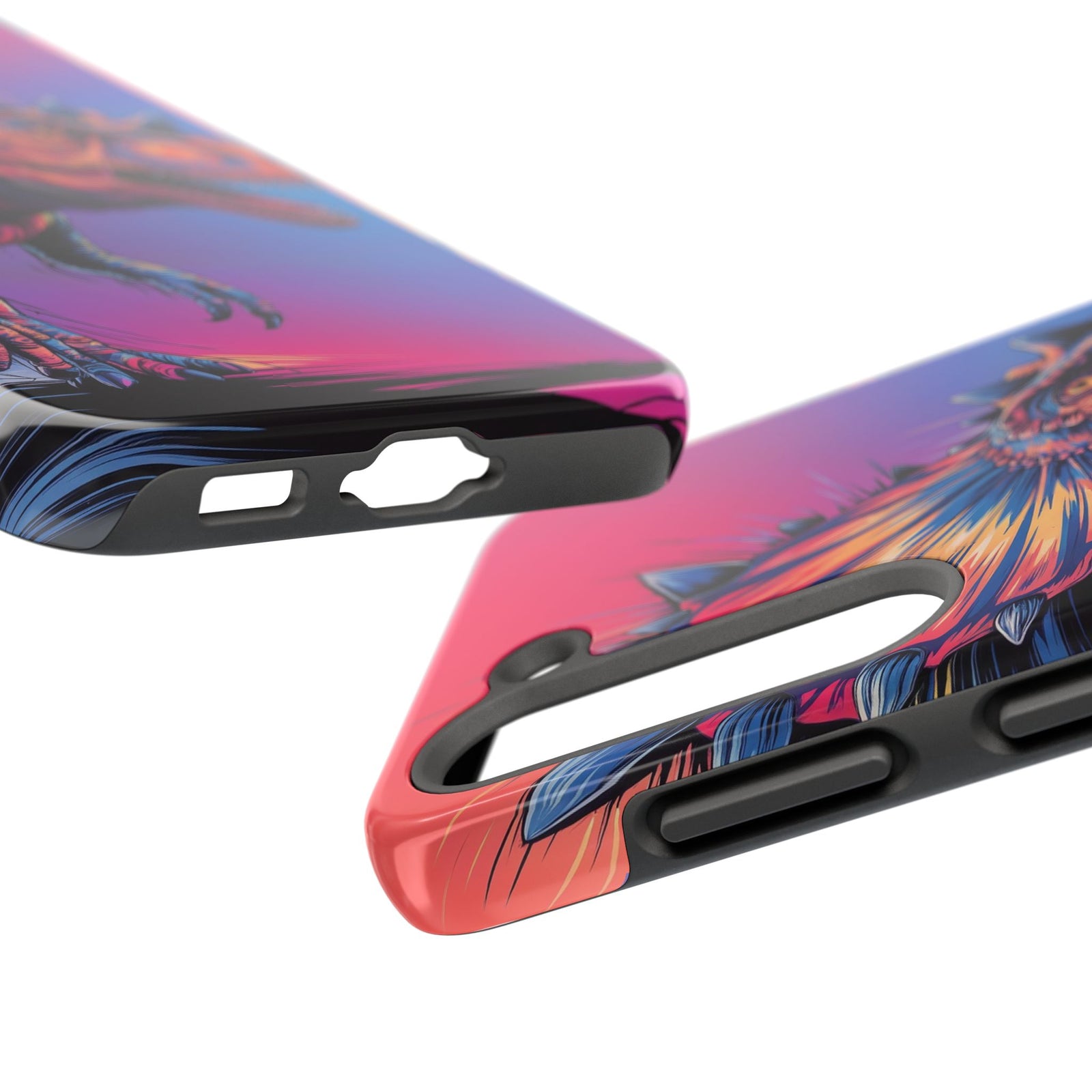 Styracosaurus Neon Roar - Dinosaur Phone Case