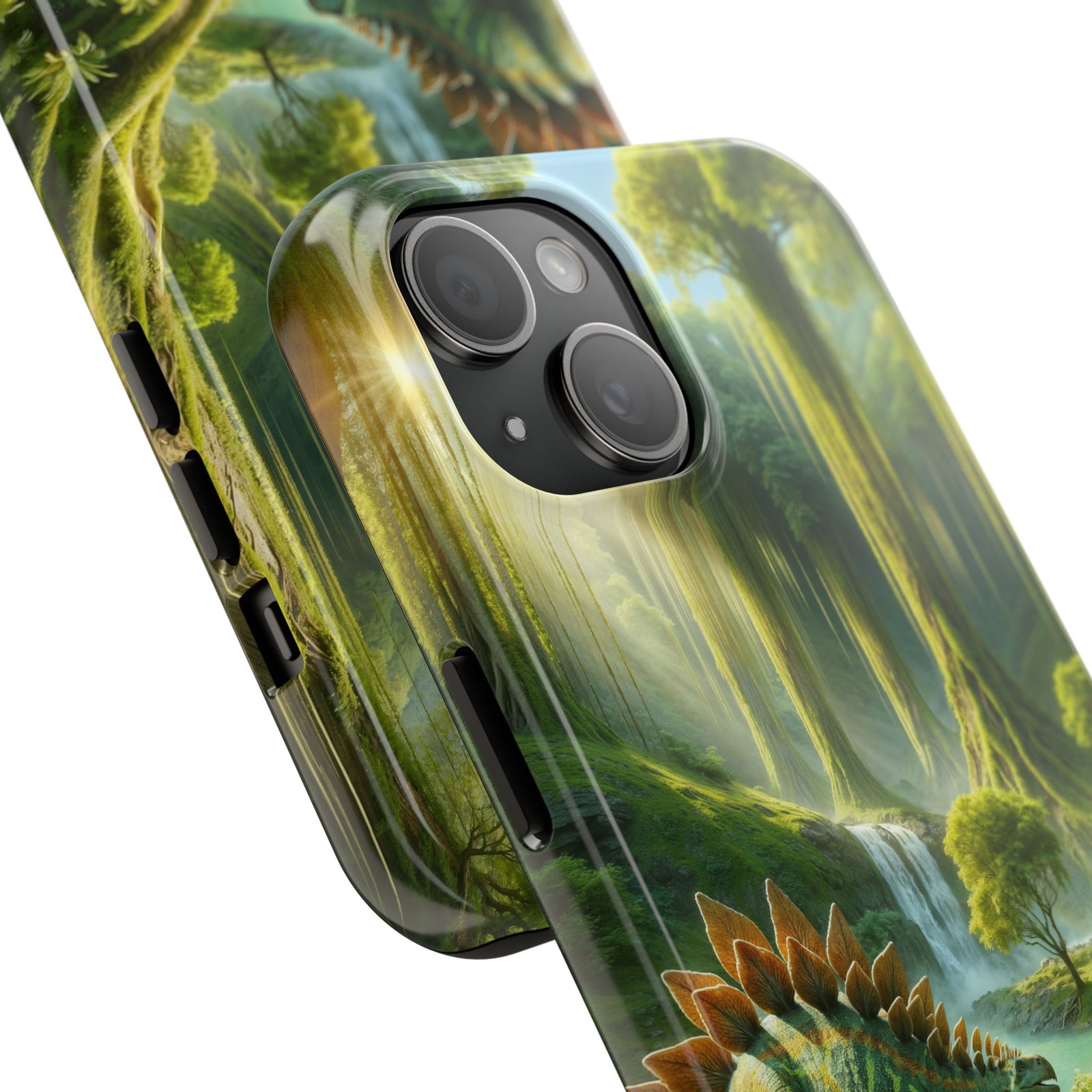 Stegosaurus Paradise Adventure - Dinosaur Phone Case
