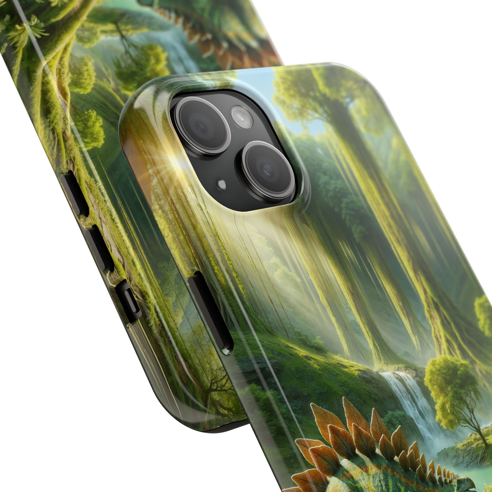 Stegosaurus Paradise Adventure - Dinosaur Phone Case