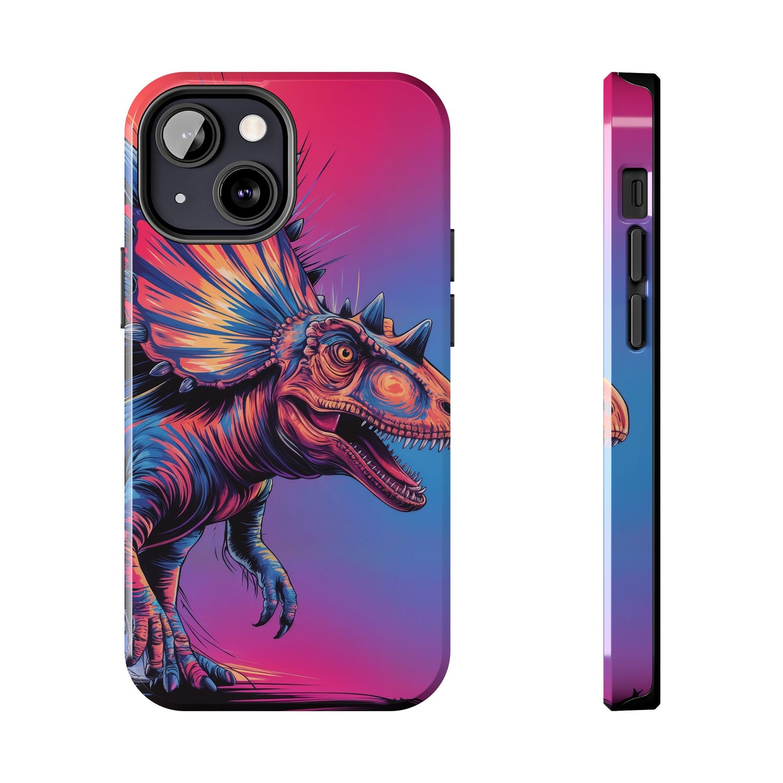 Styracosaurus Neon Roar - Dinosaur Phone Case