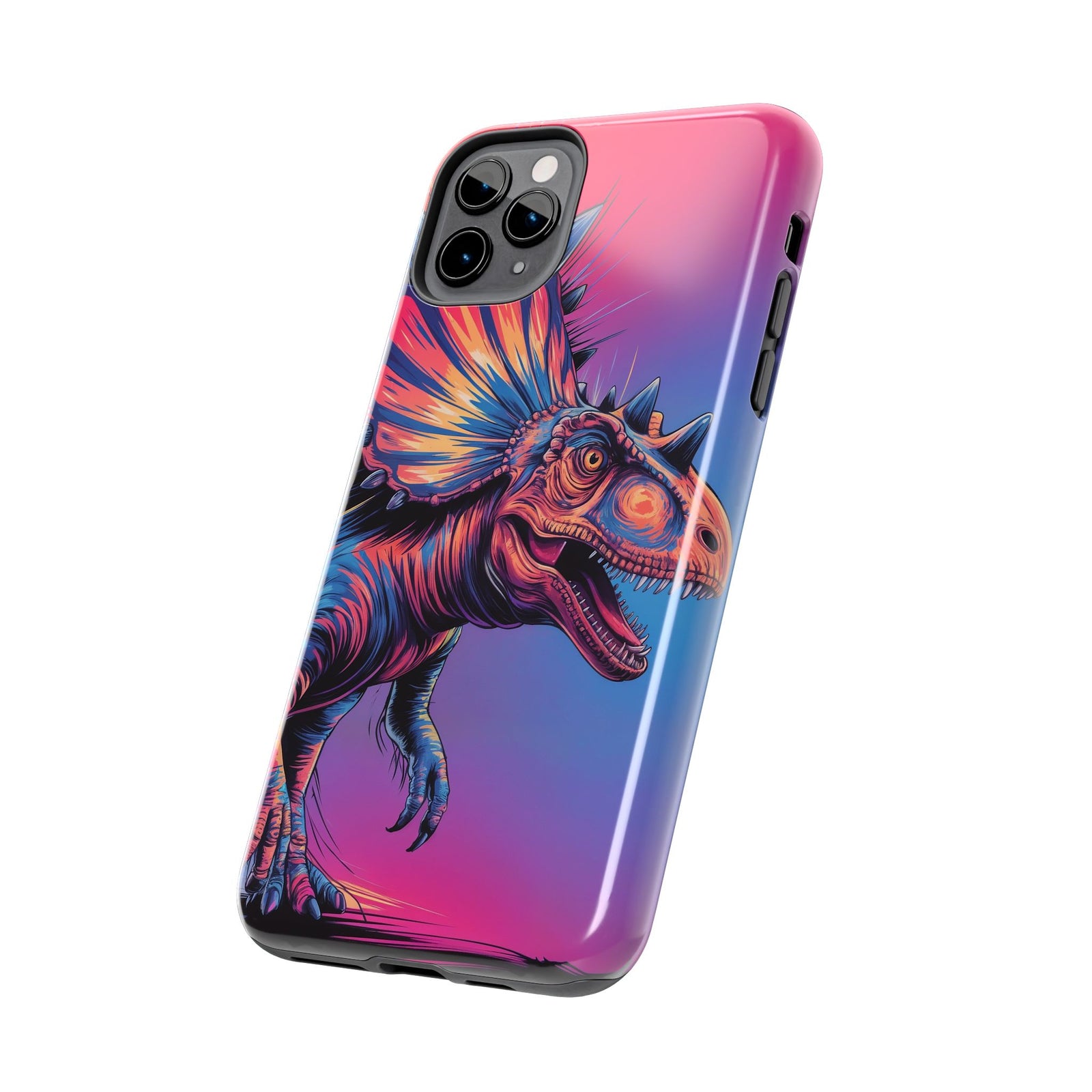 Styracosaurus Neon Roar - Dinosaur Phone Case