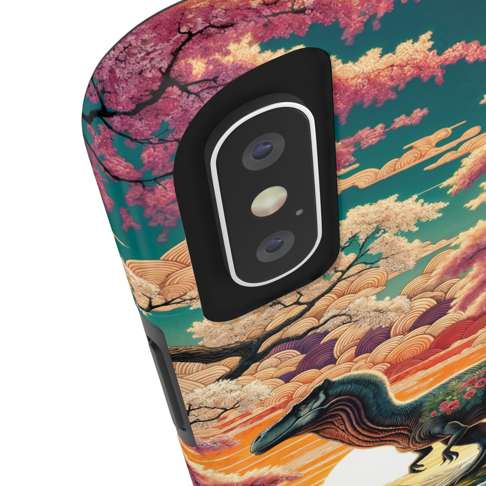 Dino Zen Waves - Dinosaur Phone Case