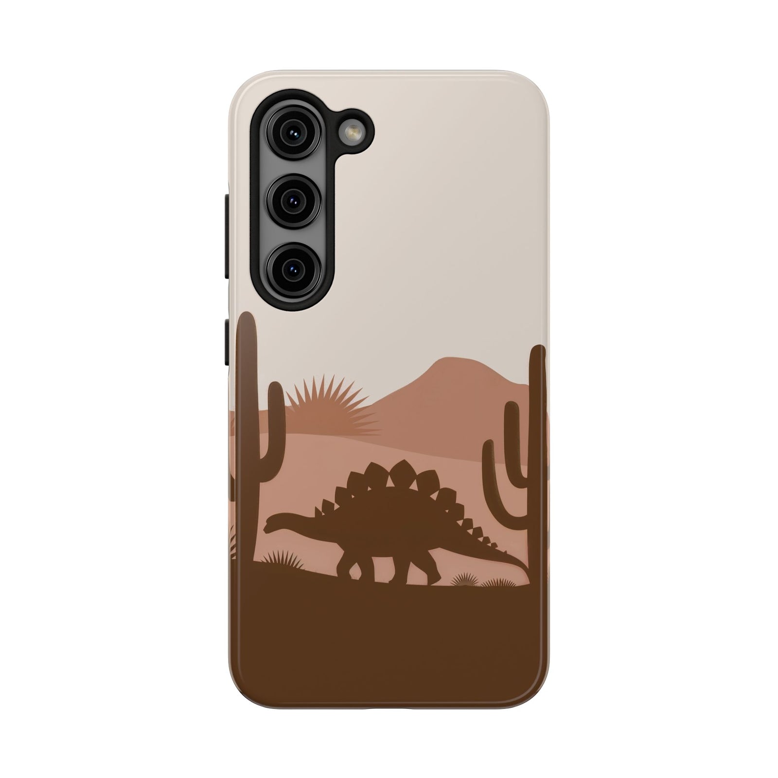 Desert Dino Silhouette - Dinosaur Phone Case