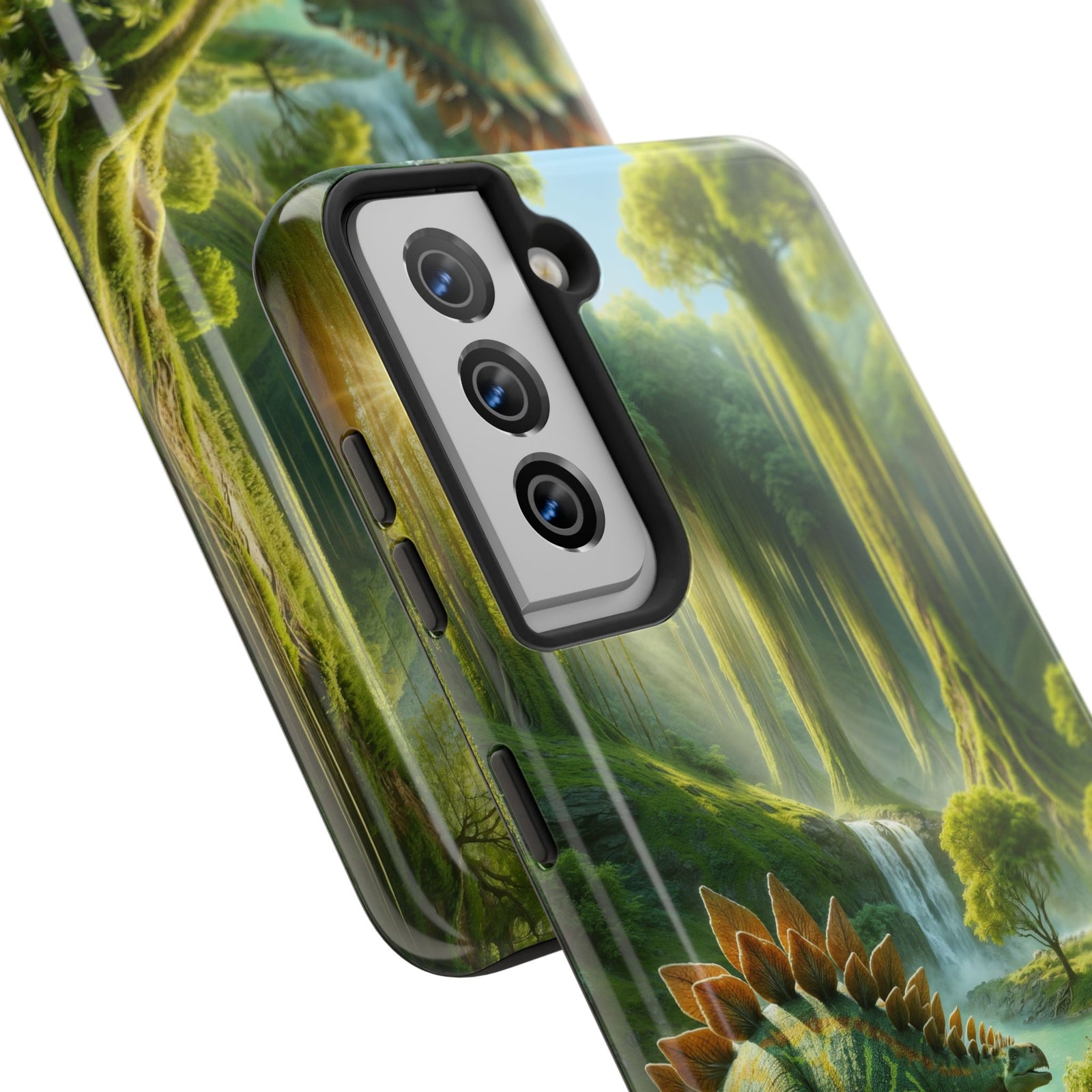 Stegosaurus Paradise Adventure - Dinosaur Phone Case