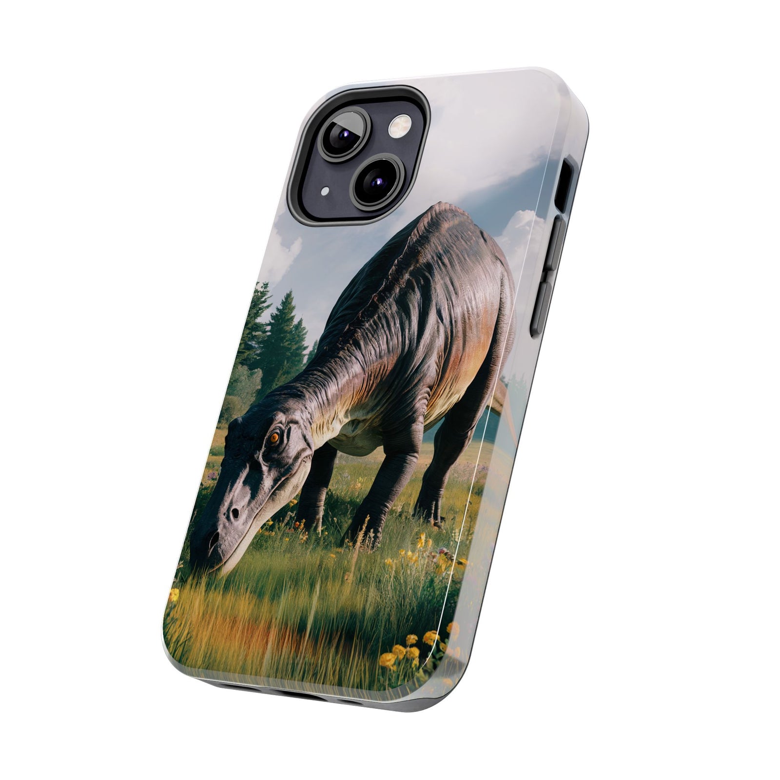 Gentle Giant Grazing - Dinosaur Phone Case