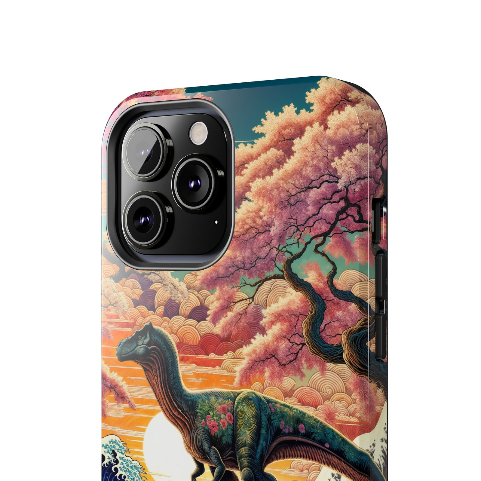 Dino Zen Waves - Dinosaur Phone Case