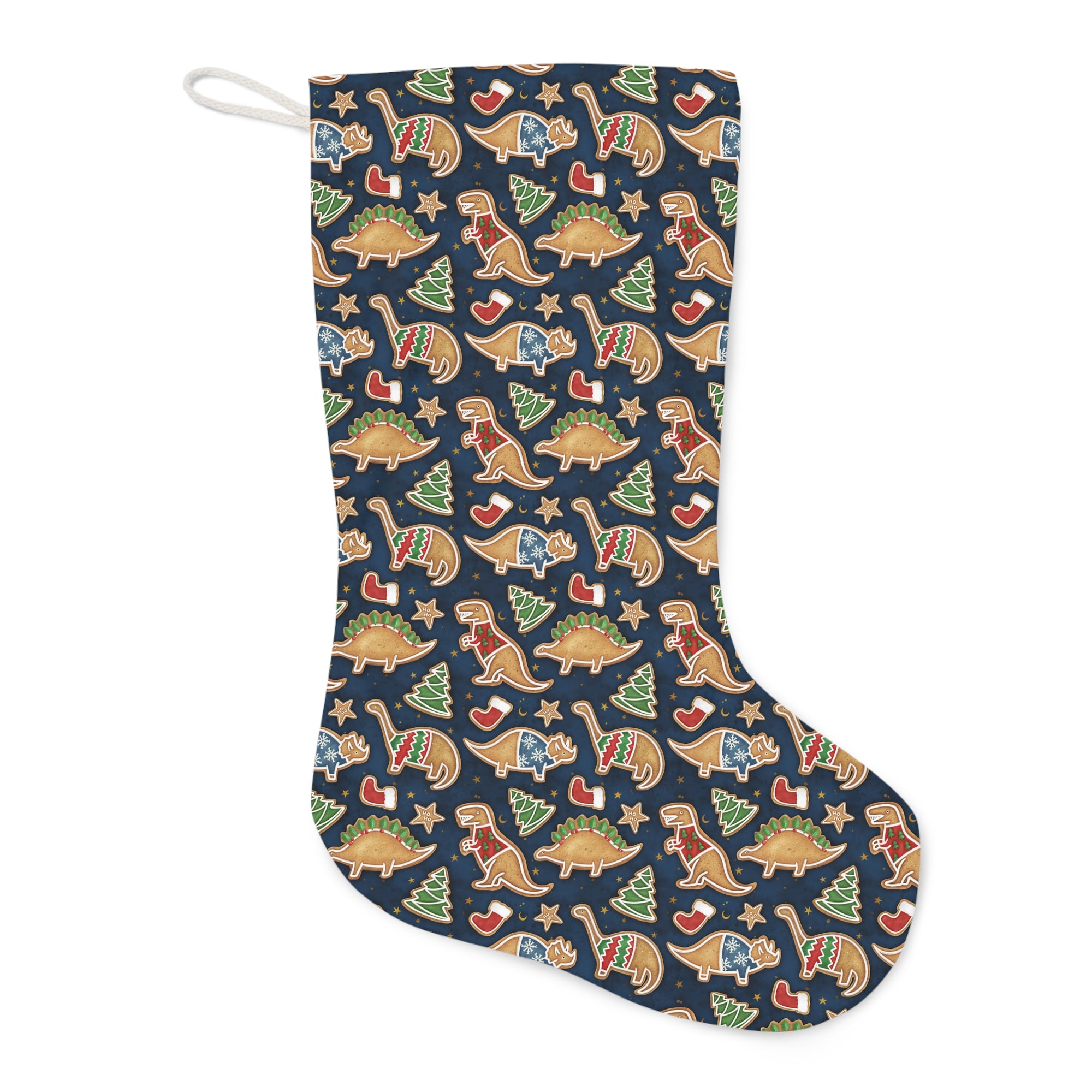 Christmas Cookies - Dinosaur Christmas Stocking