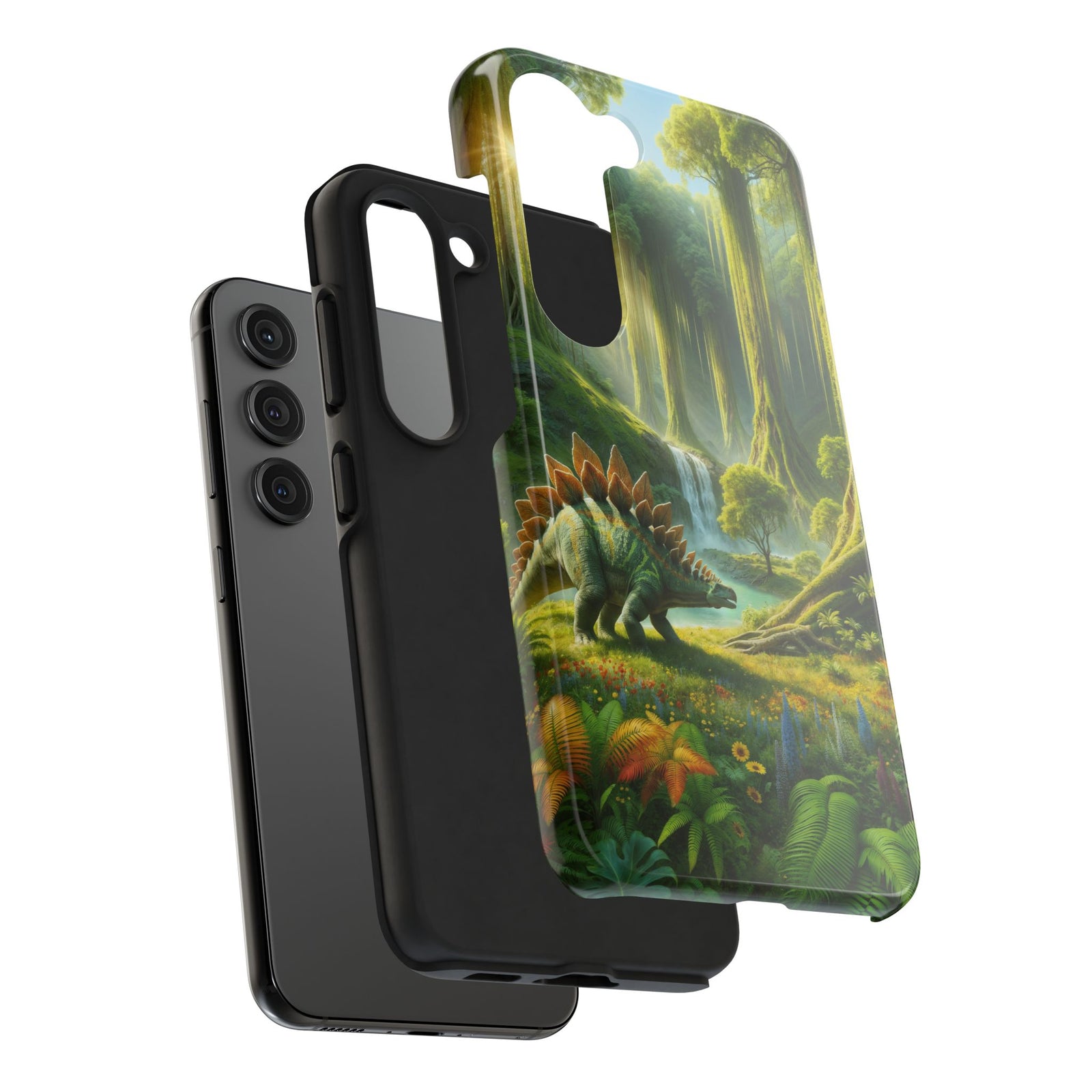Stegosaurus Paradise Adventure - Dinosaur Phone Case