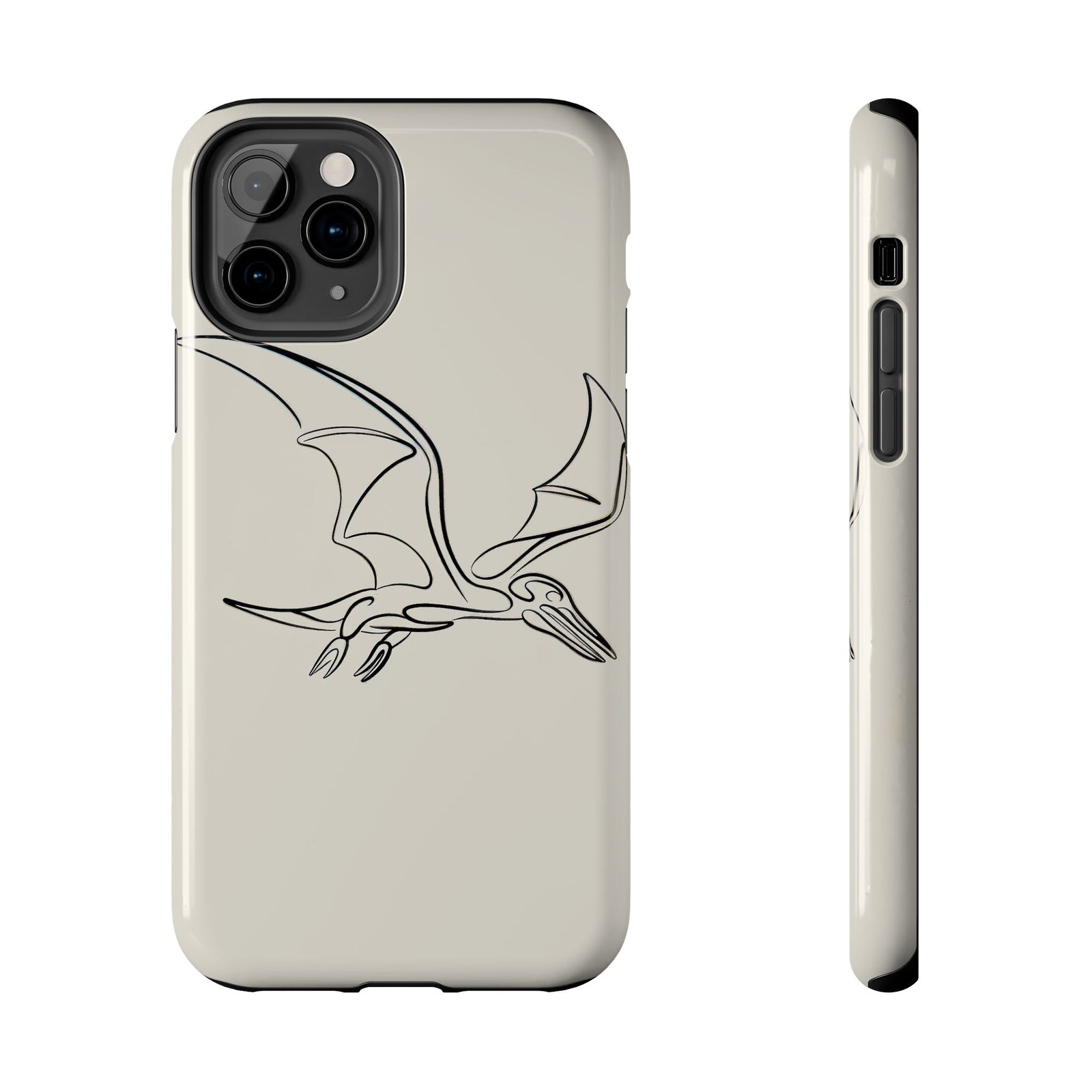 Pterodactyl Glide Art - Dinosaur Phone Case