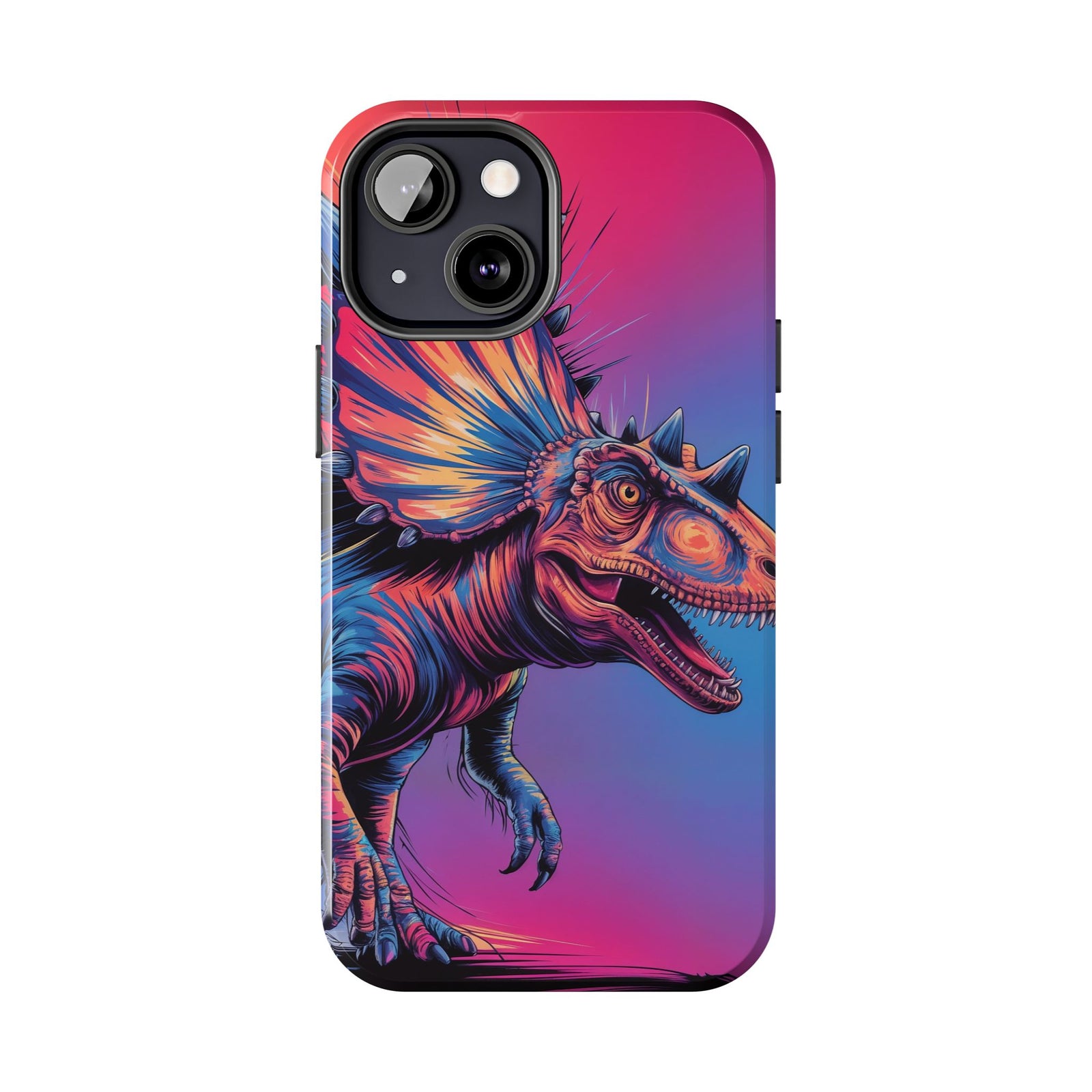 Styracosaurus Neon Roar - Dinosaur Phone Case