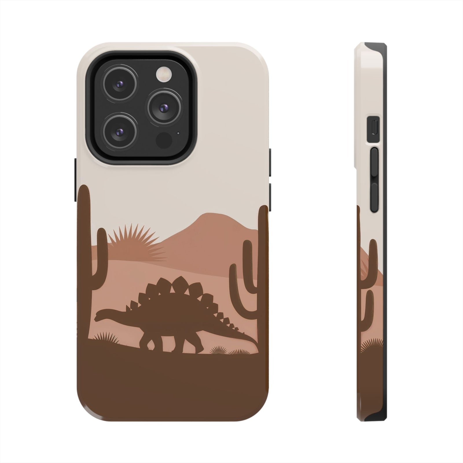 Desert Dino Silhouette - Dinosaur Phone Case
