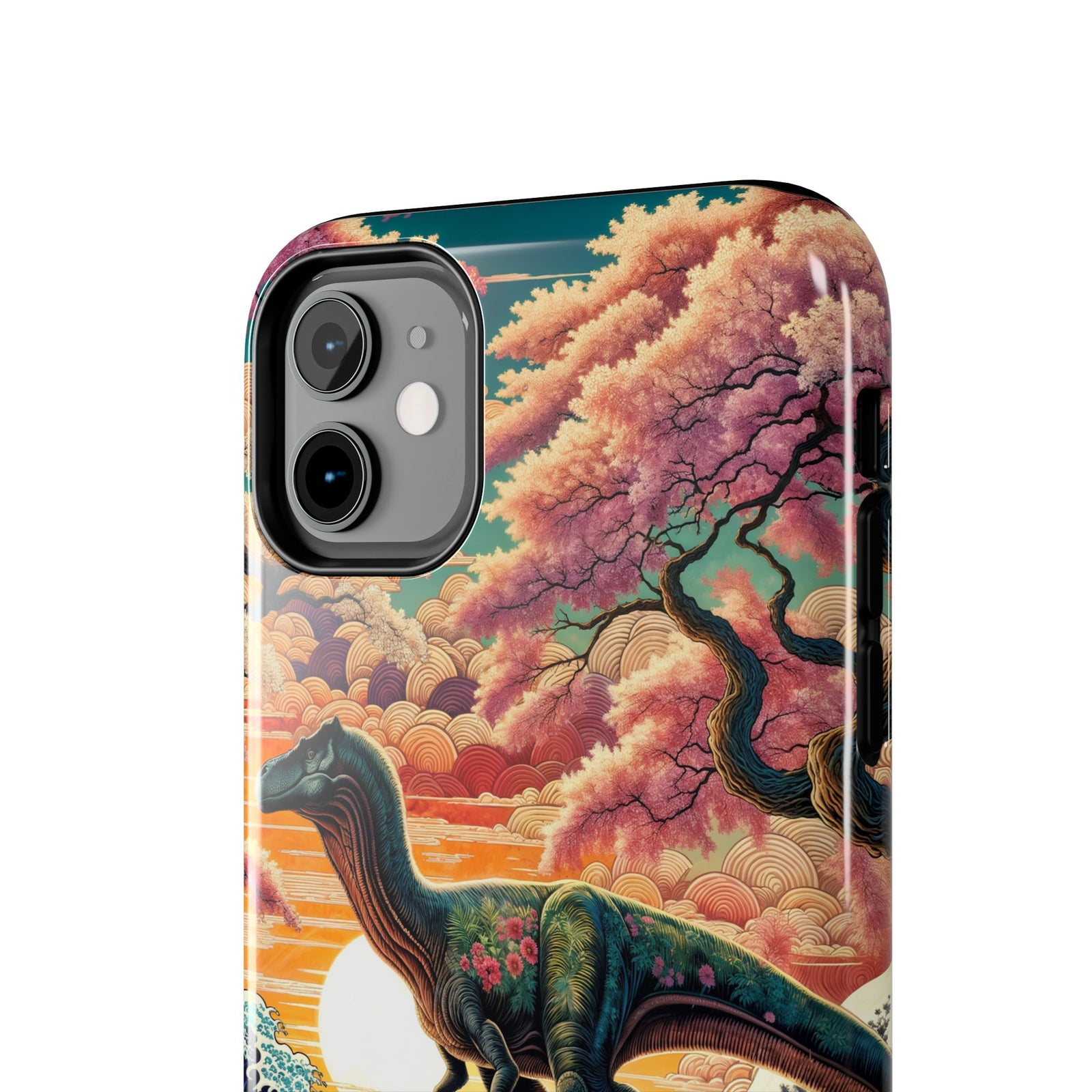 Dino Zen Waves - Dinosaur Phone Case