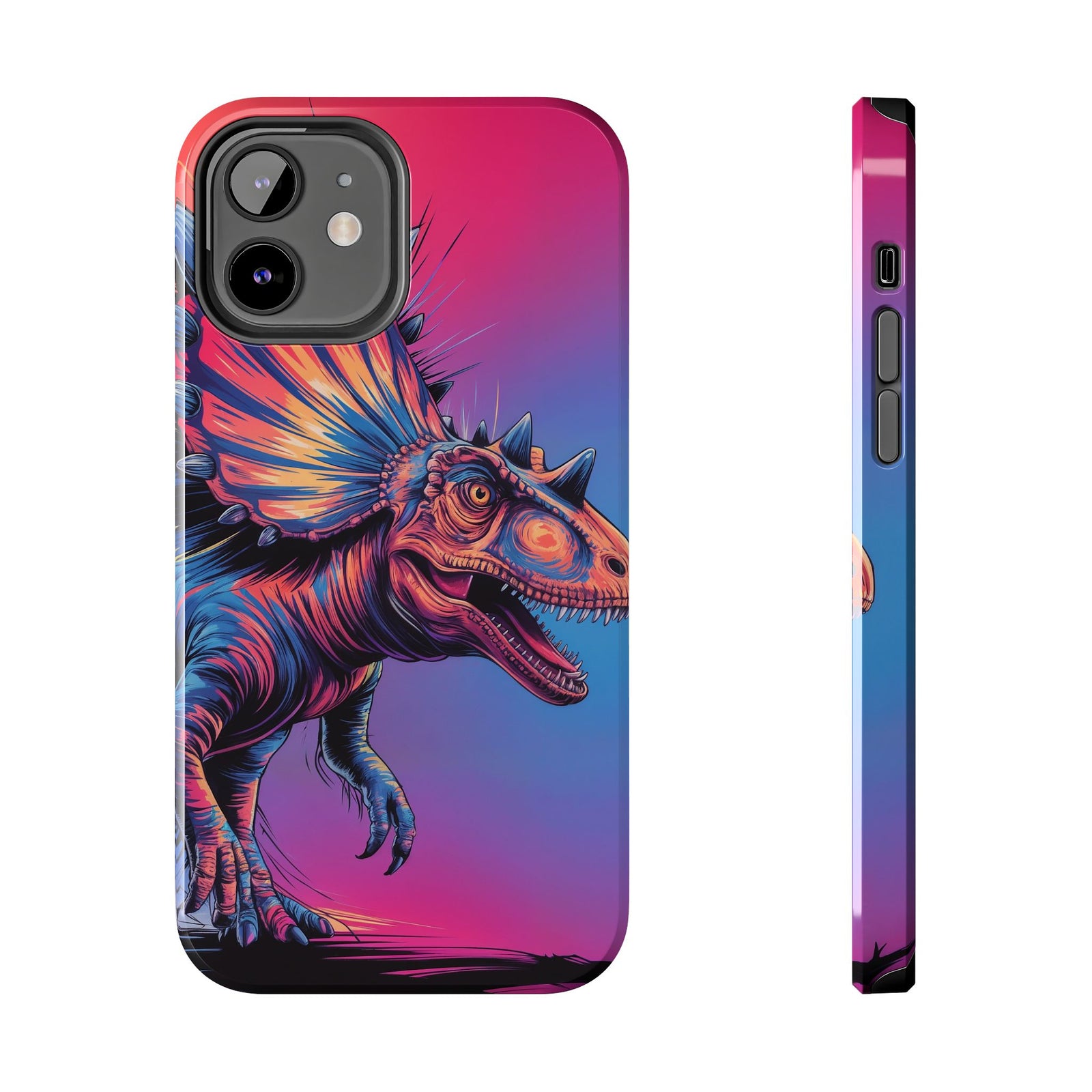 Styracosaurus Neon Roar - Dinosaur Phone Case