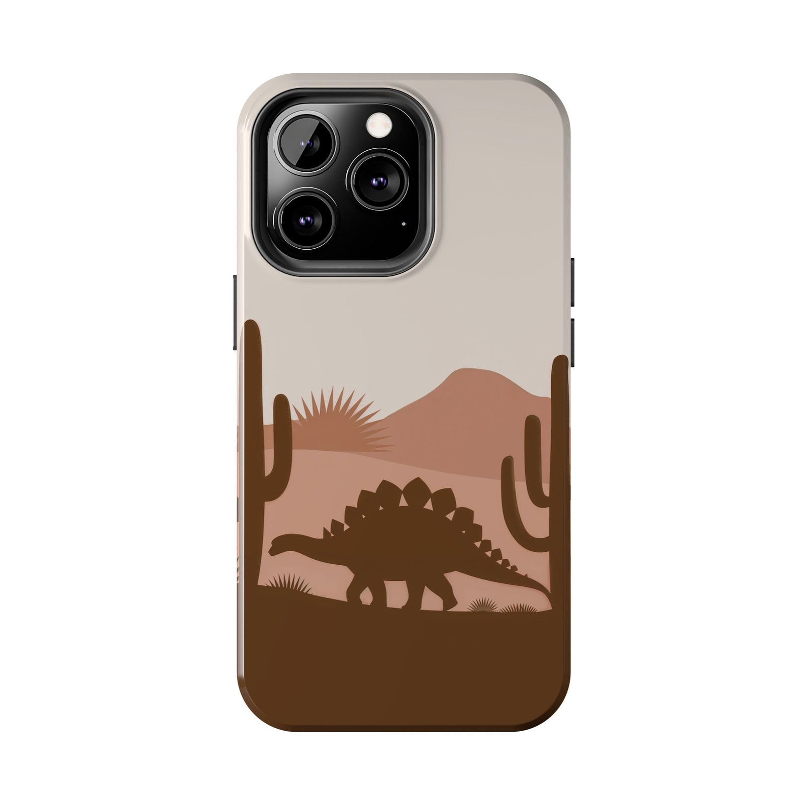 Desert Dino Silhouette - Dinosaur Phone Case