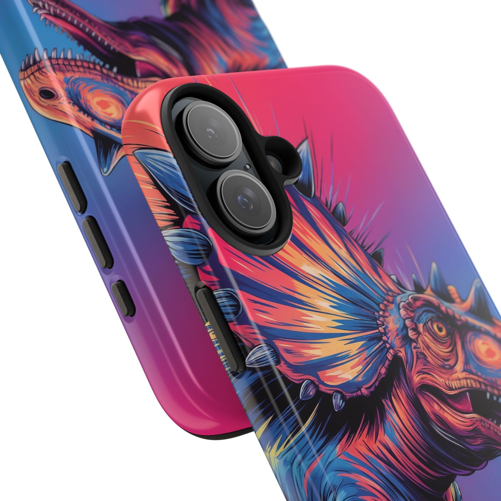 Styracosaurus Neon Roar - Dinosaur Phone Case