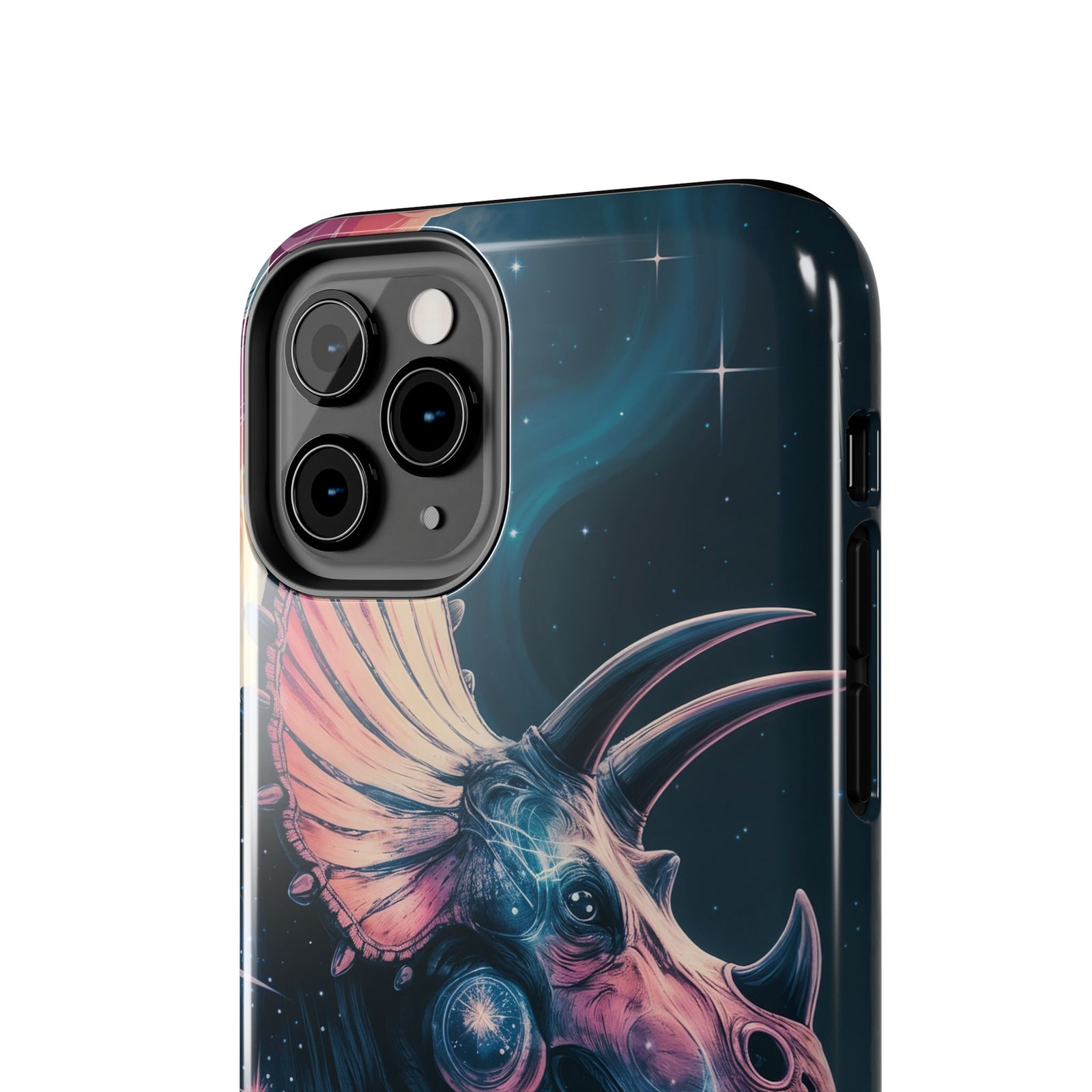 Triceratops Cosmic Adventure - Dinosaur Phone Case