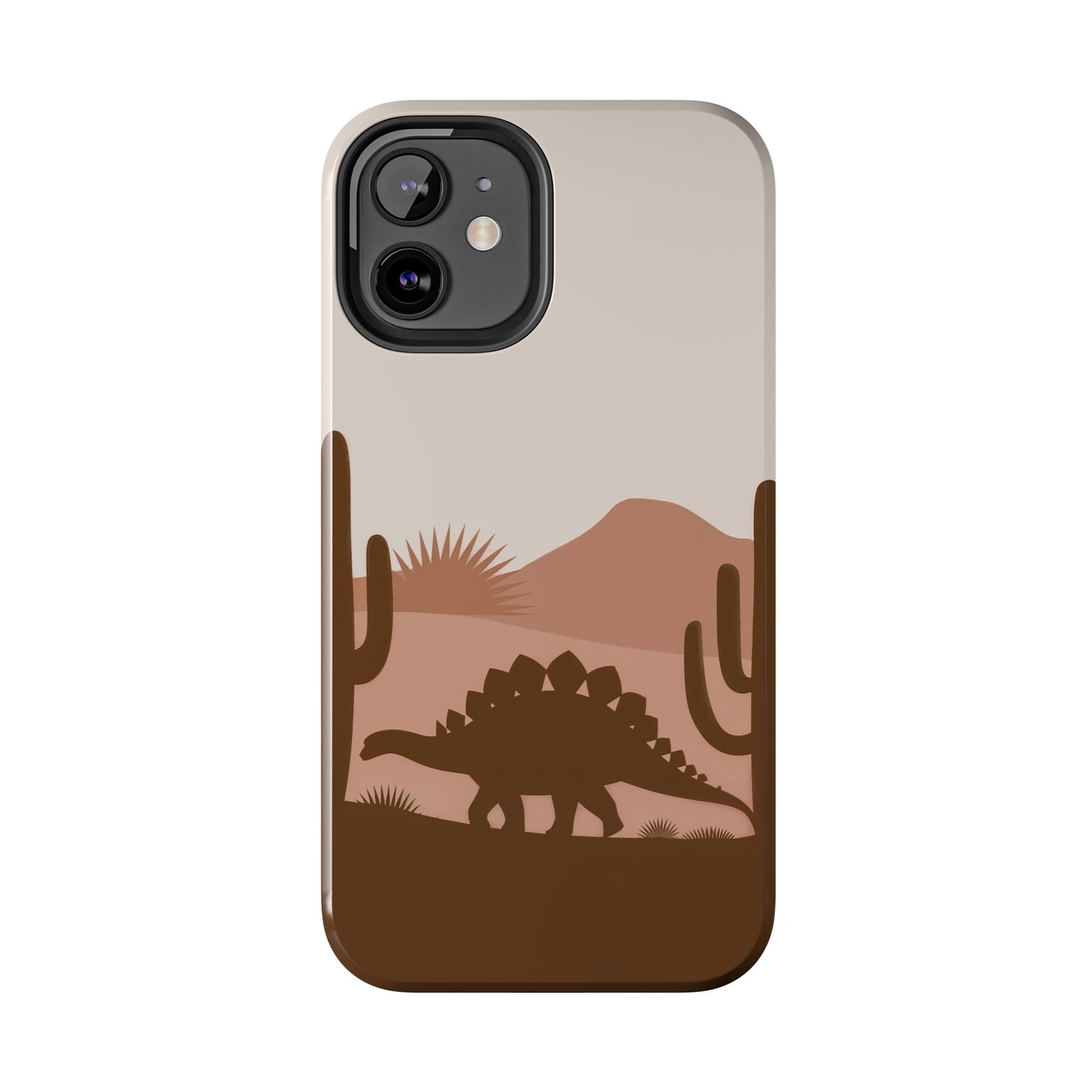 Desert Dino Silhouette - Dinosaur Phone Case