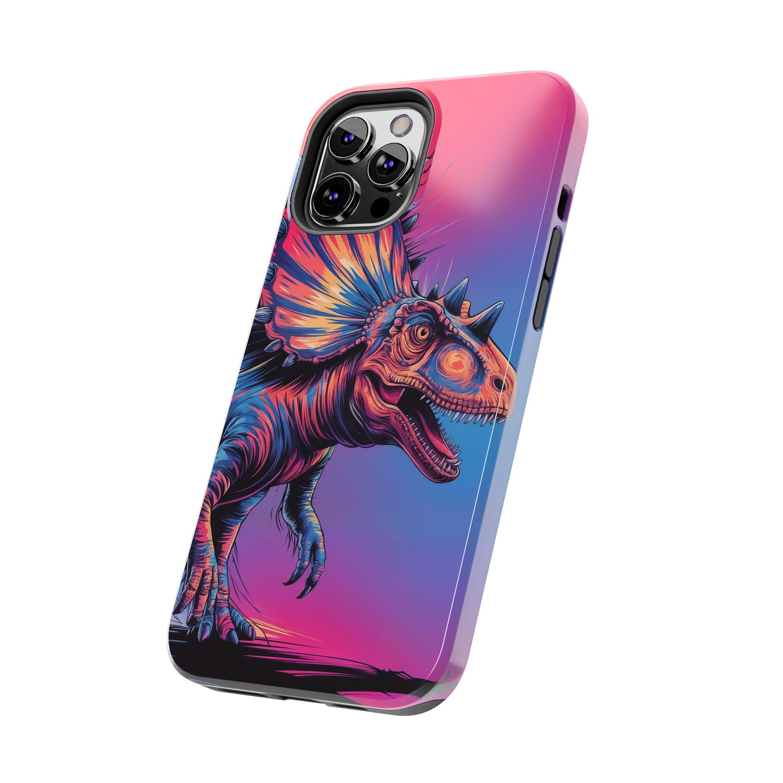 Styracosaurus Neon Roar - Dinosaur Phone Case