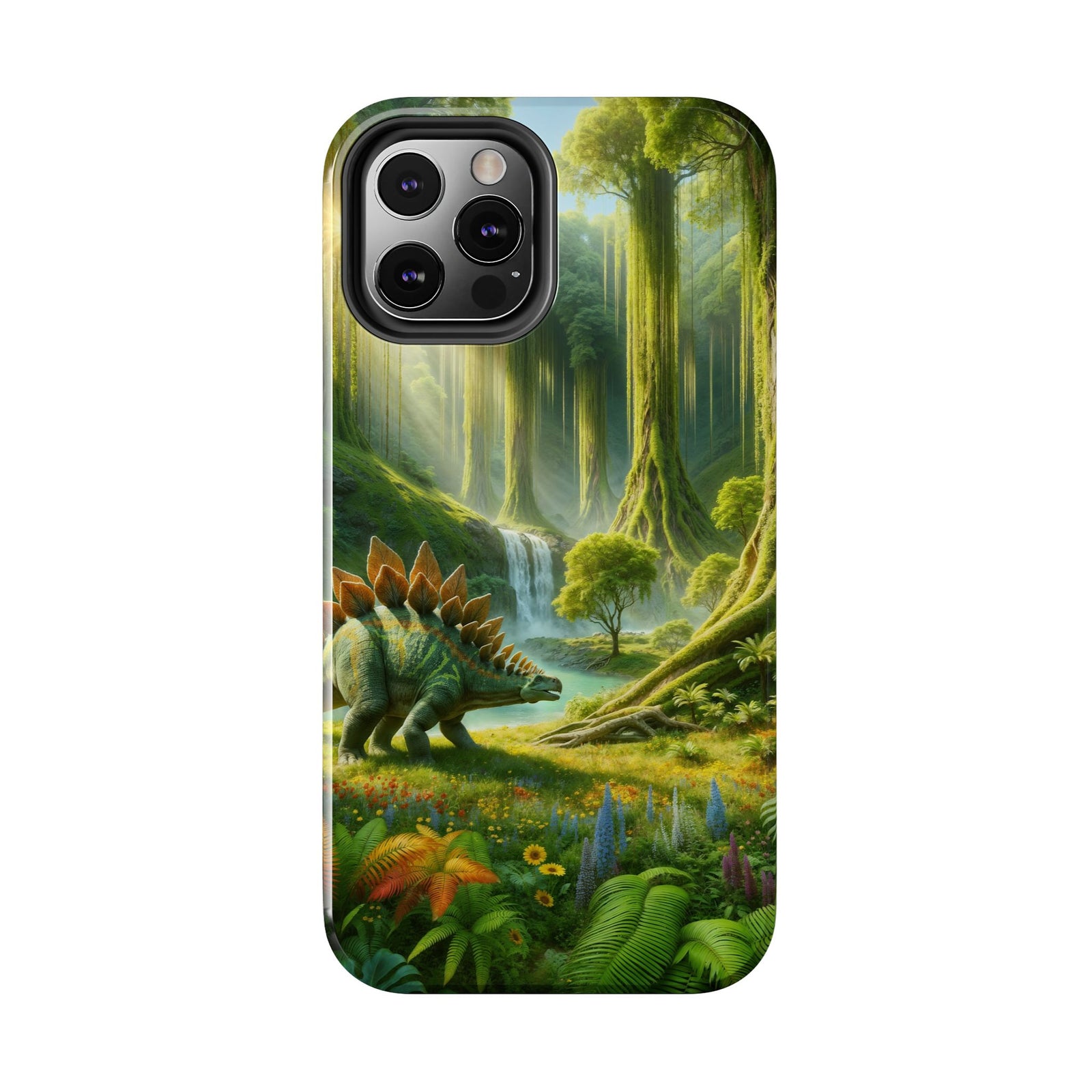 Stegosaurus Paradise Adventure - Dinosaur Phone Case