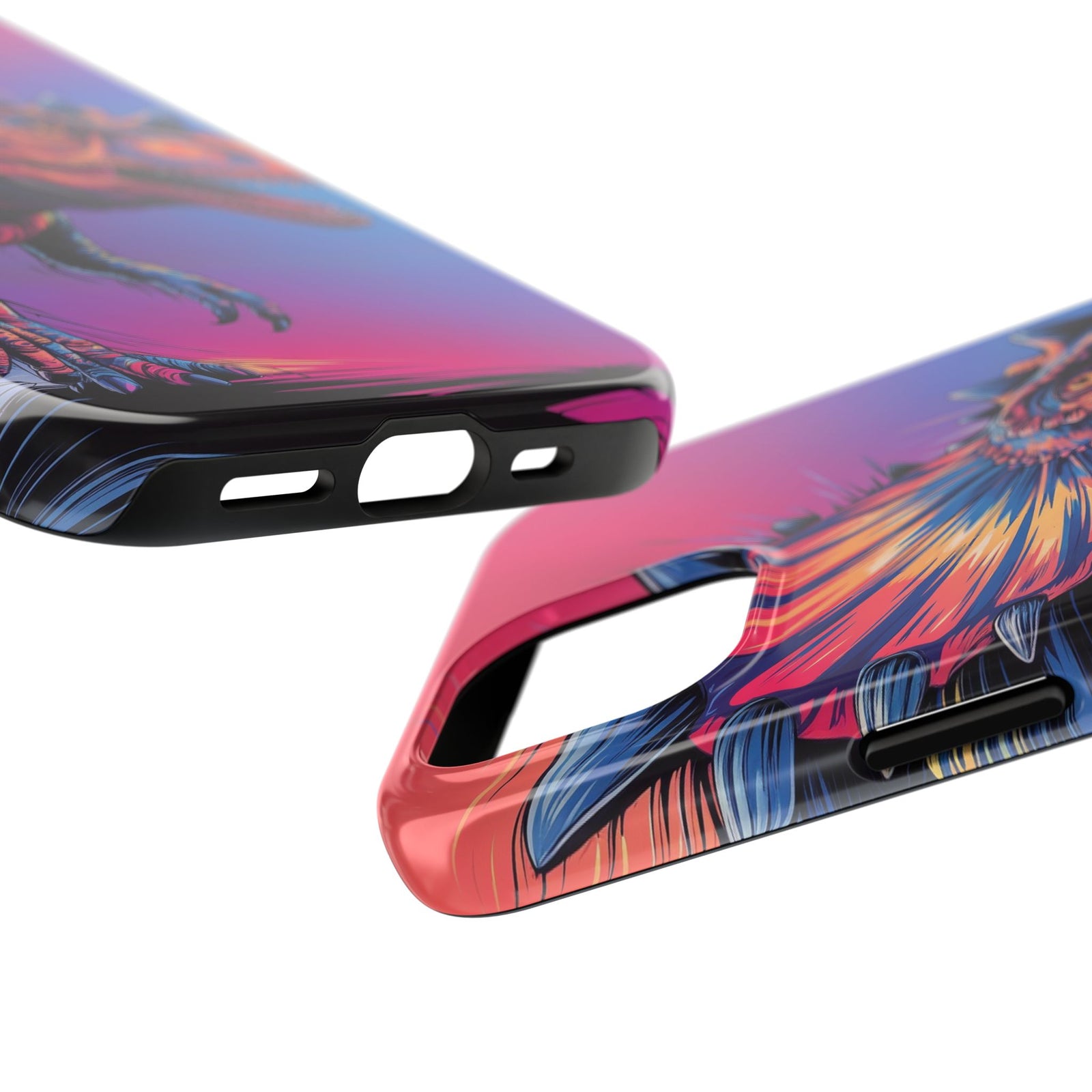 Styracosaurus Neon Roar - Dinosaur Phone Case