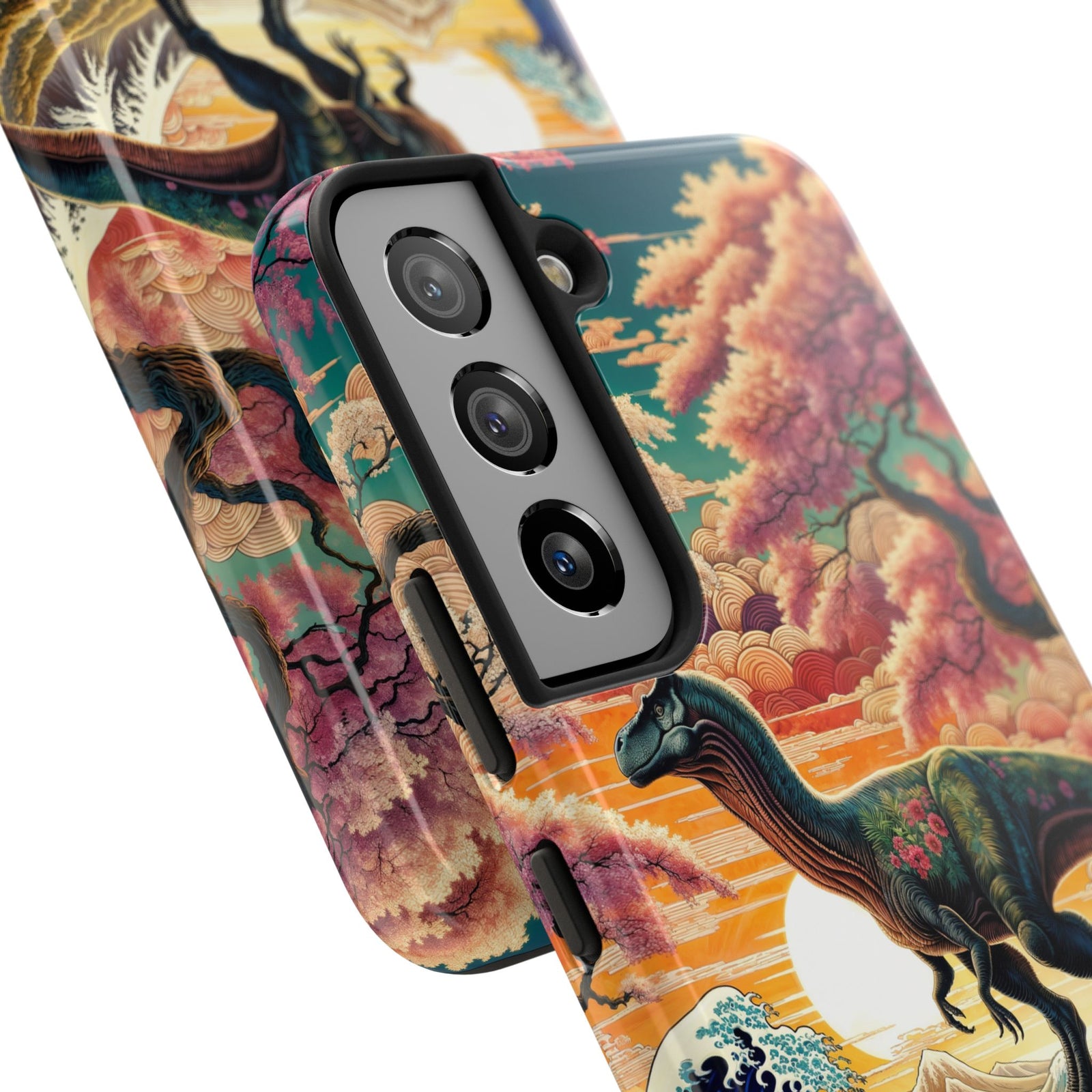Dino Zen Waves - Dinosaur Phone Case